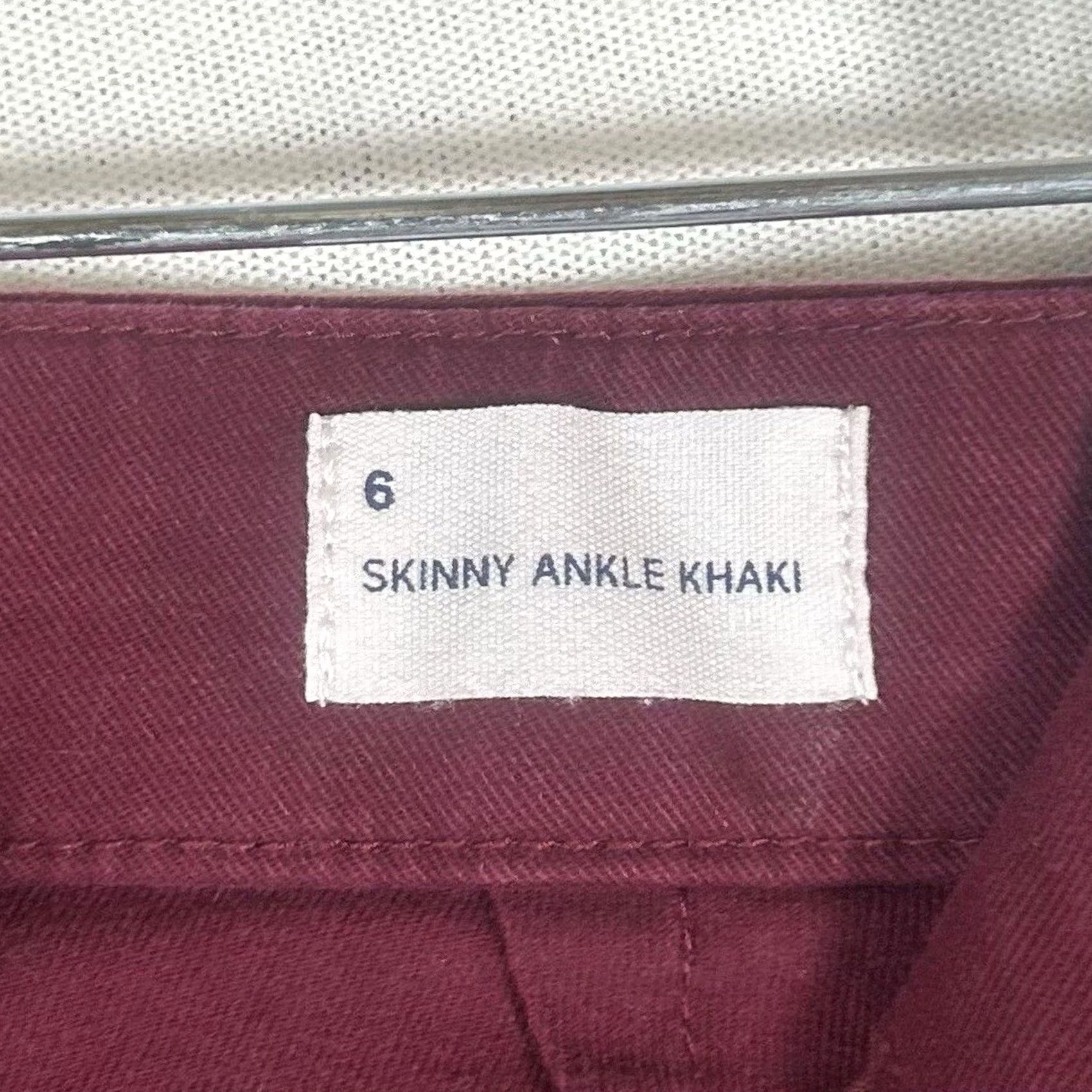 Gap Gap Pants Skinny Ankle 6 Red Pockets Classic Casual Womens Size 28" / US 6 / IT 42 - 4 Thumbnail