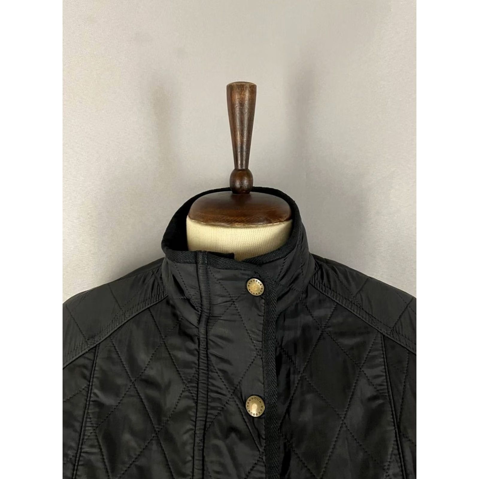 Barbour Barbour Quilted Jacket Womens Size 10 Black Polyamide Long Sleeve Full Zipper Size L / US 10 / IT 46 - 4 Thumbnail