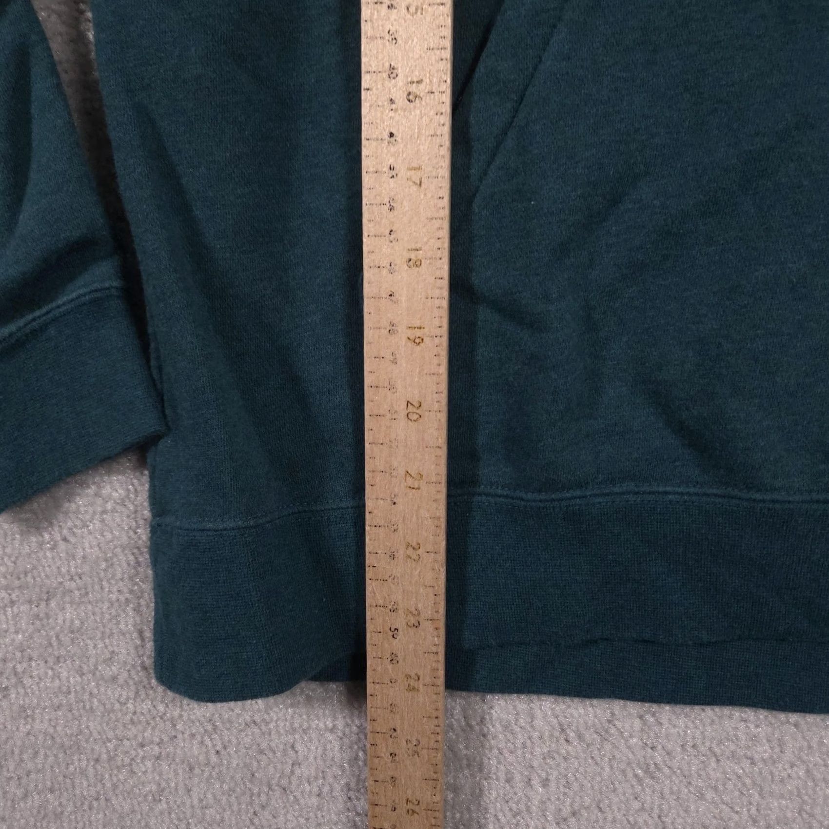 Nike Nike Hoodie Womens Large Green Pullover Fleece Kangaroo Pocket Swoosh Logo Size L / US 10 / IT 46 - 6 Thumbnail