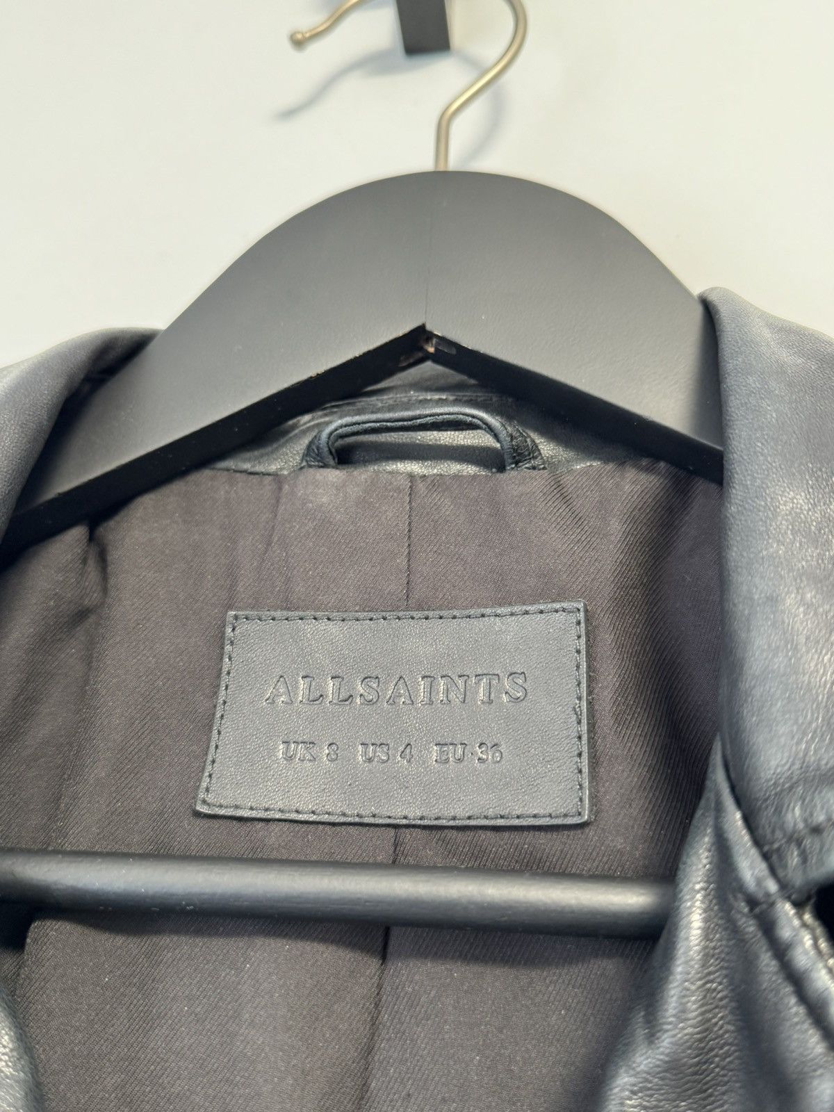 Allsaints ALLSAINTS Balfern Biker Jacket Black Motorcycle Short US 4 Size S / US 4 / IT 40 - 9 Thumbnail