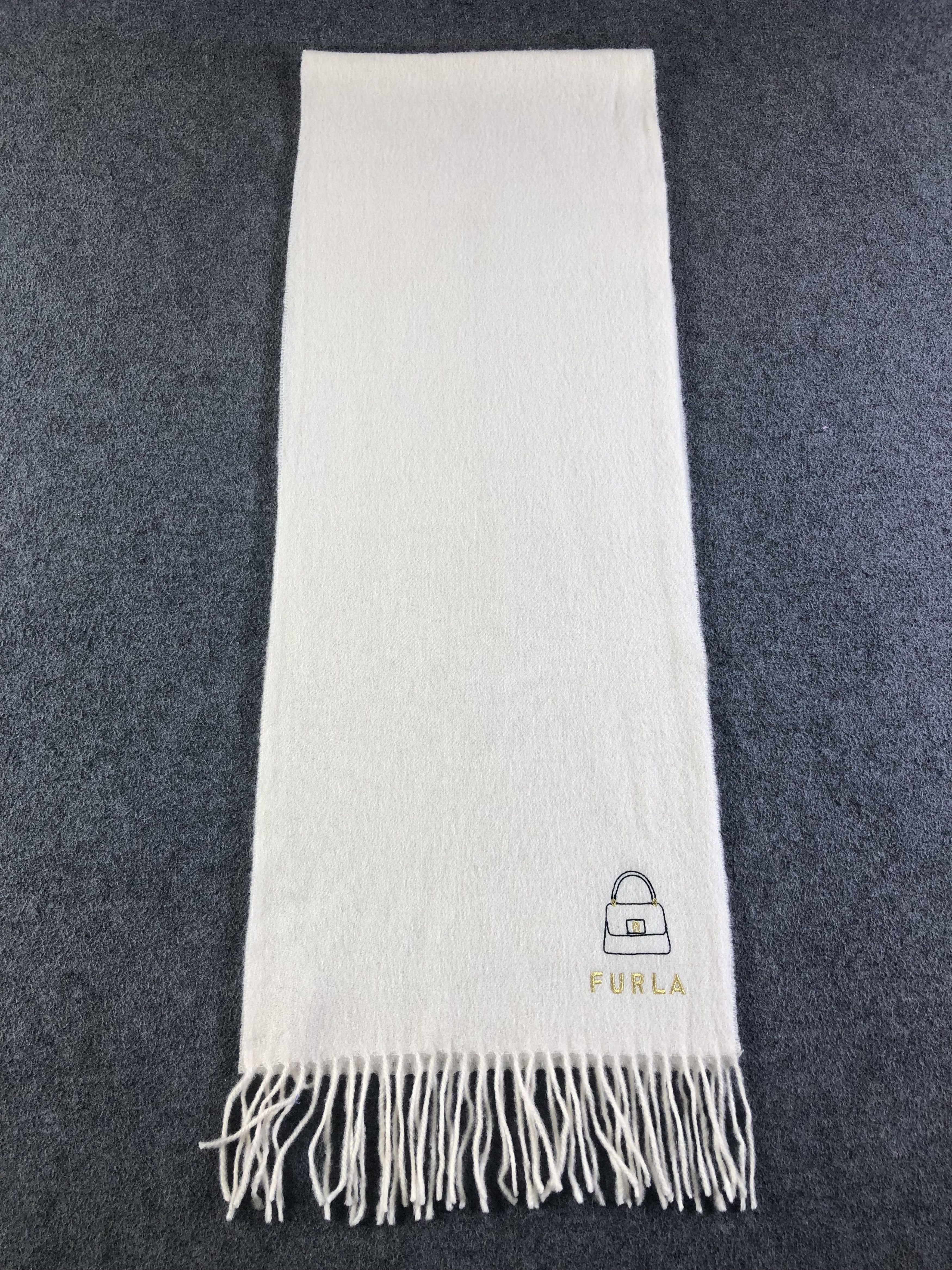 Furla × Vintage Furla Cashmere Scarf / Muffler / Neckwear SS1259 Size ONE SIZE - 2 Thumbnail