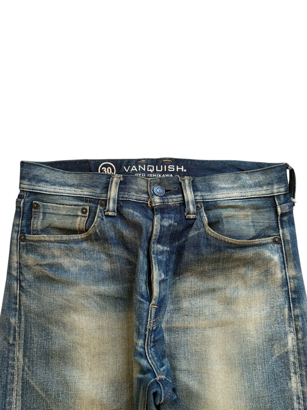 Vanquish Vintage Vanquish Ryo Ishikawa Selvedge Rusty Wash Rip Jeans Size US 32 / EU 48 - 5 Thumbnail