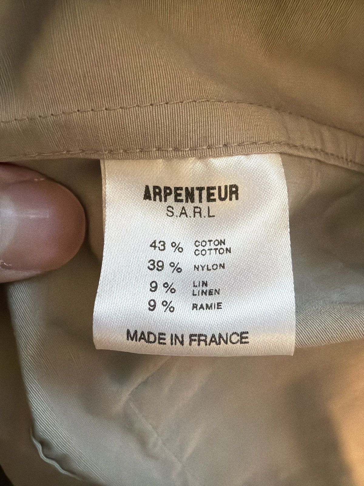 Arpenteur Arpentuer light jacket stone color Size US L / EU 52-54 / 3 - 5 Thumbnail