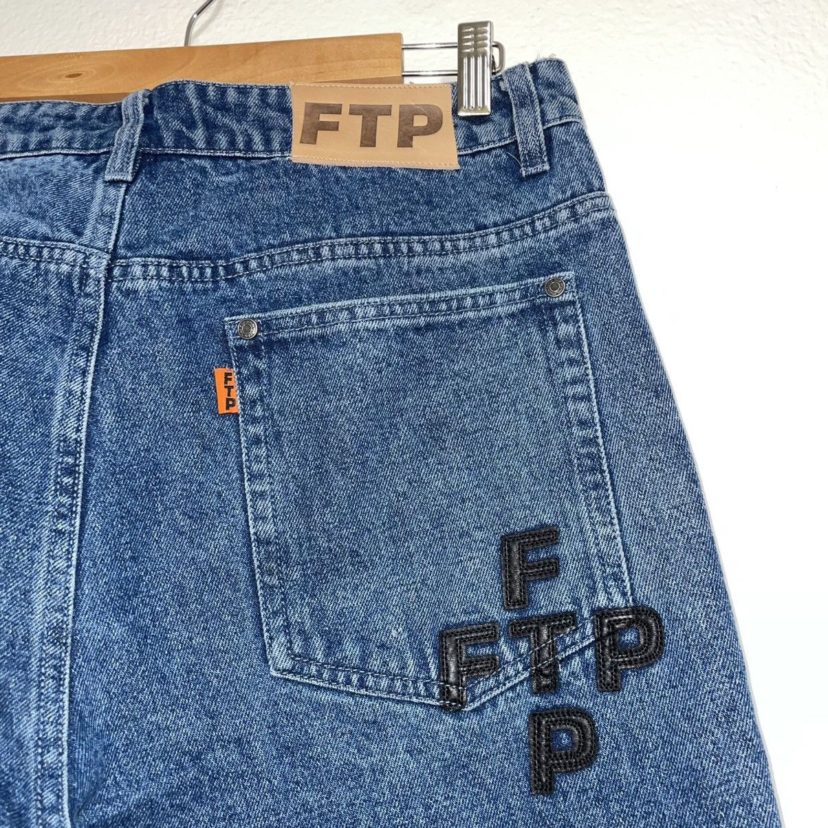 Fuck The Population FTP Chrome Heart Style Patch Denim Size US 32 / EU 48 - 8 Thumbnail