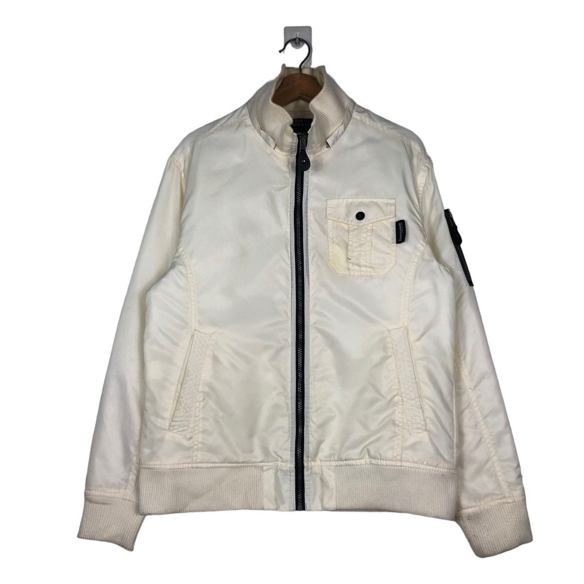 Japanese Brand 🔥Vintage Bomber Jacket Crebar Garments Inspire Issey Miyake Size US L / EU 52-54 / 3 - 1 Thumbnail