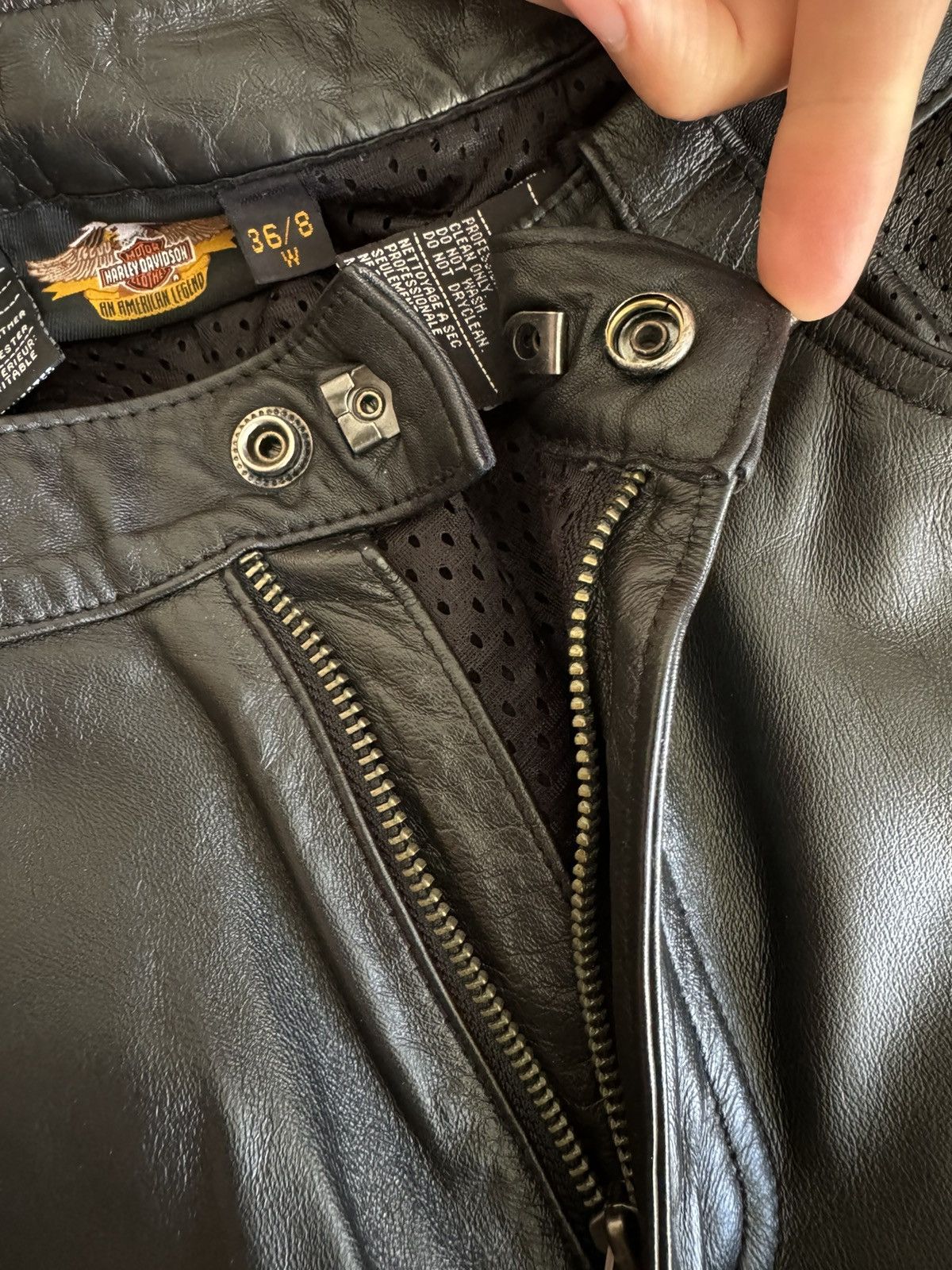 Harley Davidson Harley Davidson black leather pants Size 30" / US 8 / IT 44 - 14 Thumbnail