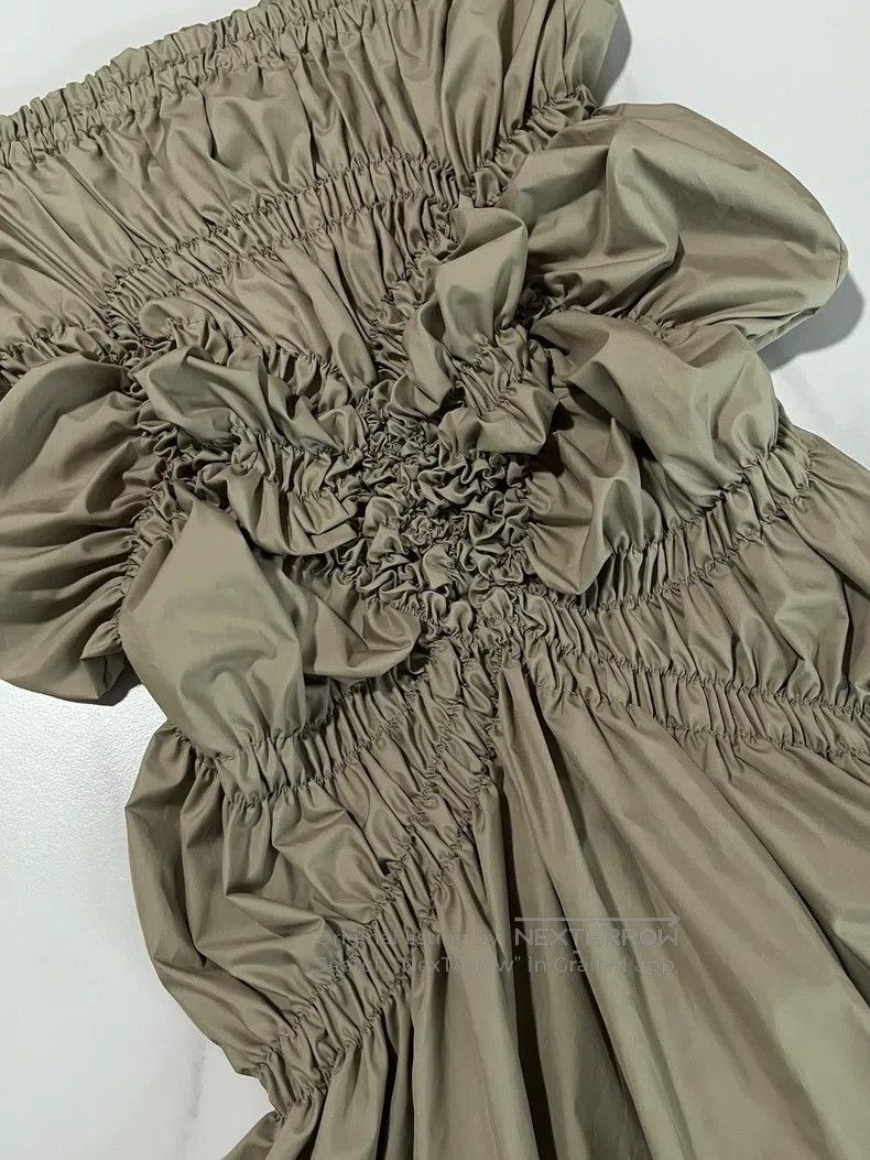 Issey Miyake Issey Miyake Elastic Butterfly Ruffled Midi Skirt Size 25" / US 0 / IT 36 - 4 Thumbnail