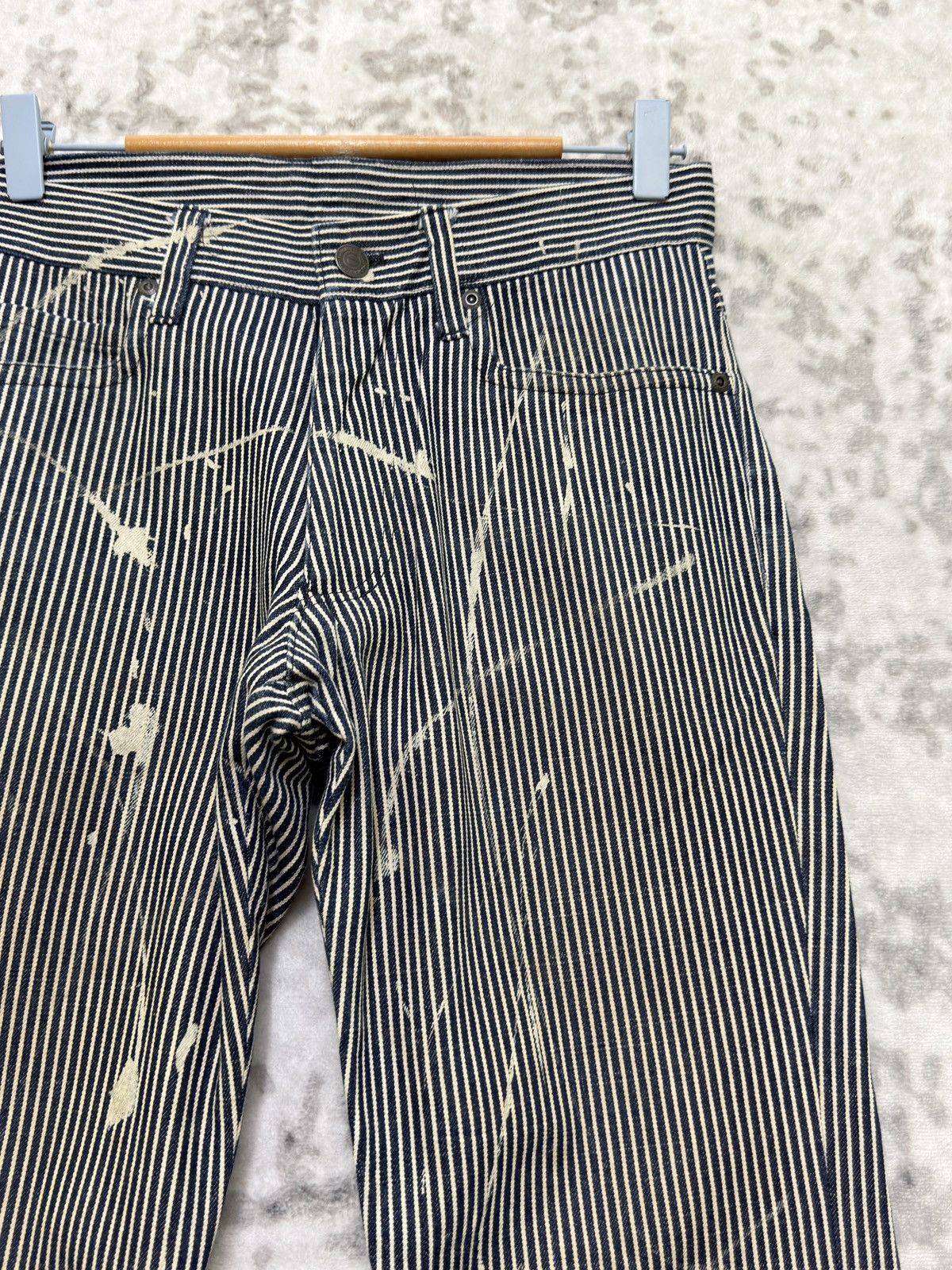Nicole Club Monsieur Nicole Hickory Flare Paint Splash Workwear Pants Size US 28 / EU 44 - 5 Thumbnail