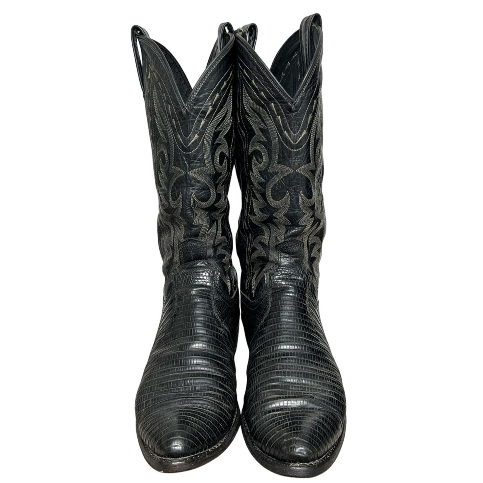 Dan Post Dan Post Boots Winston Lizard Round Toe Cowboy Boots ~ Mens Size US 10 / EU 43 - 5 Thumbnail