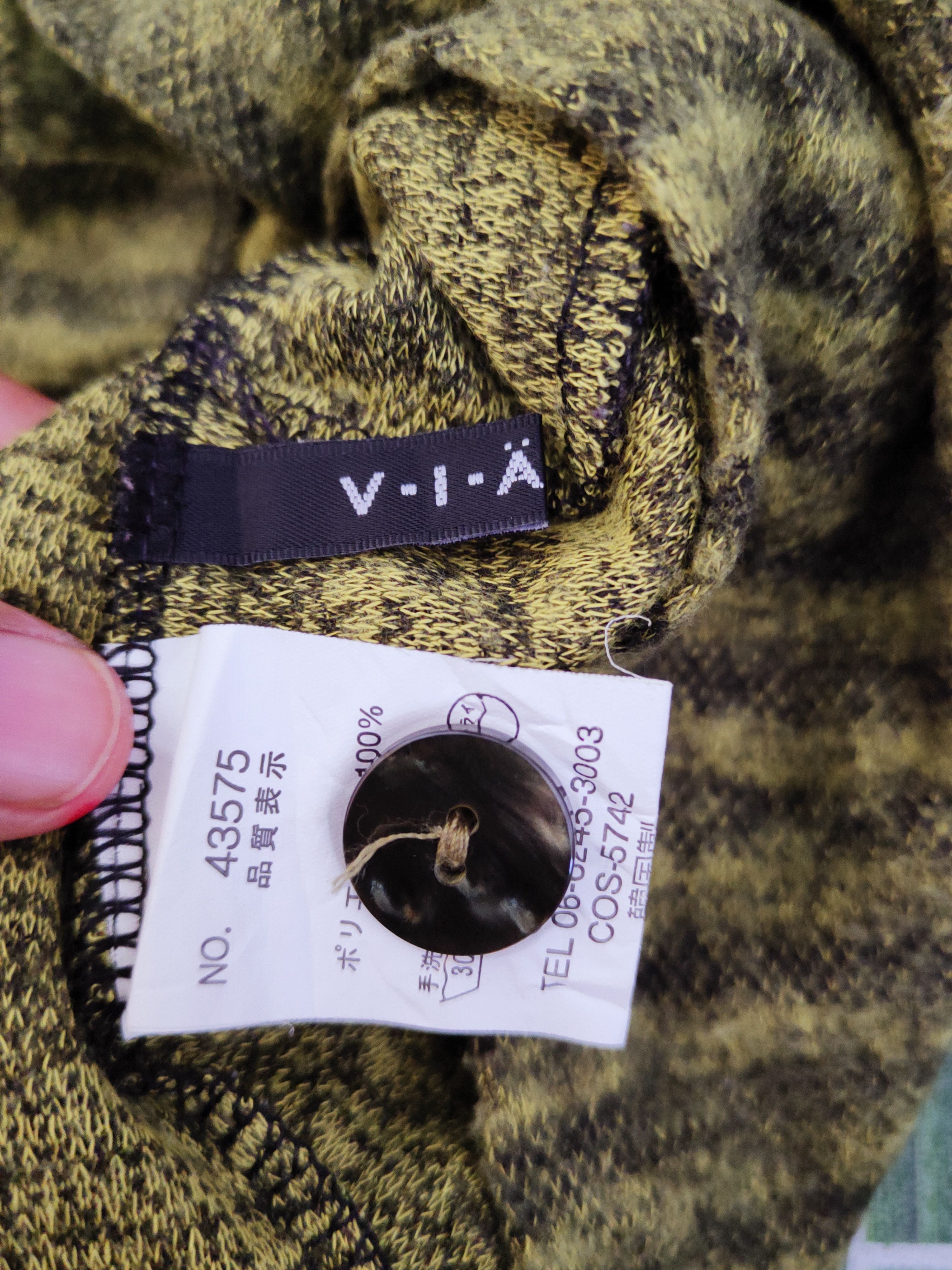 Homespun Knitwear × Japanese Brand × Vintage Viante Green Knitwear Button Up Shirts #W557 Size M / US 6-8 / IT 42-44 - 12 Thumbnail