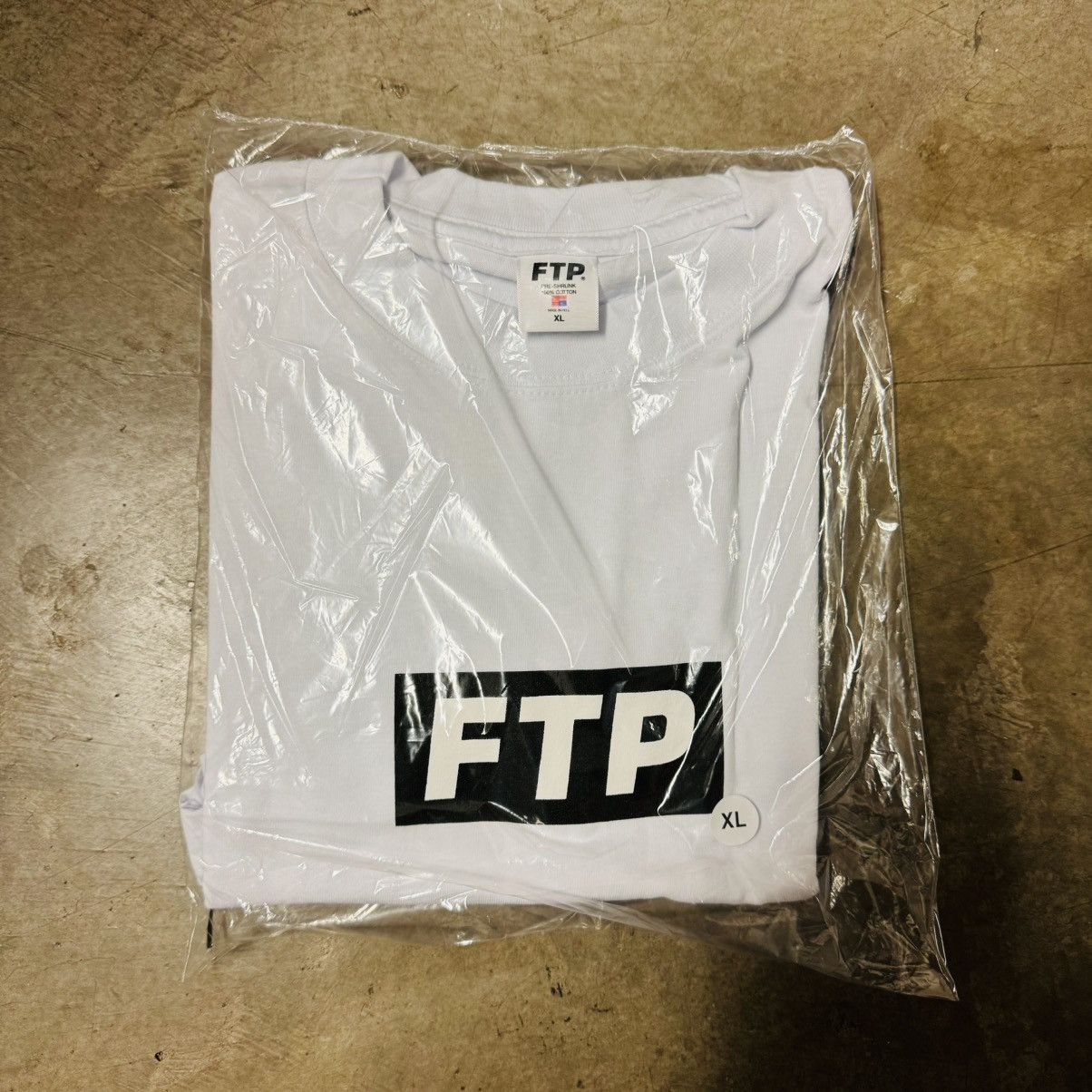 Image of Fuck The Population Ftp Slap Logo Tee (White Xl), Men's