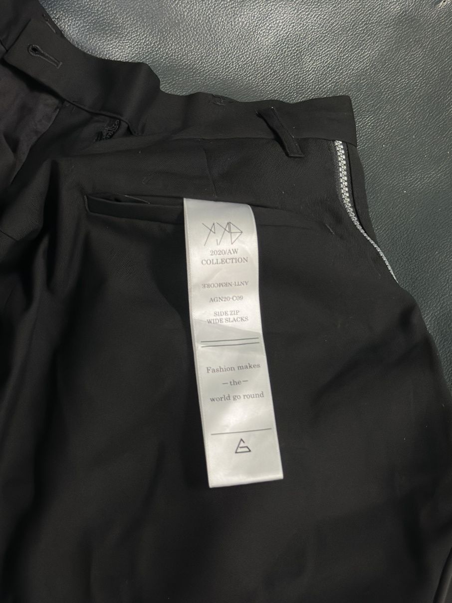 Japanese Brand AW2020 A’Gems / 9 Side Zipper Wide Slack Pant Size US 30 / EU 46 - 22 Thumbnail