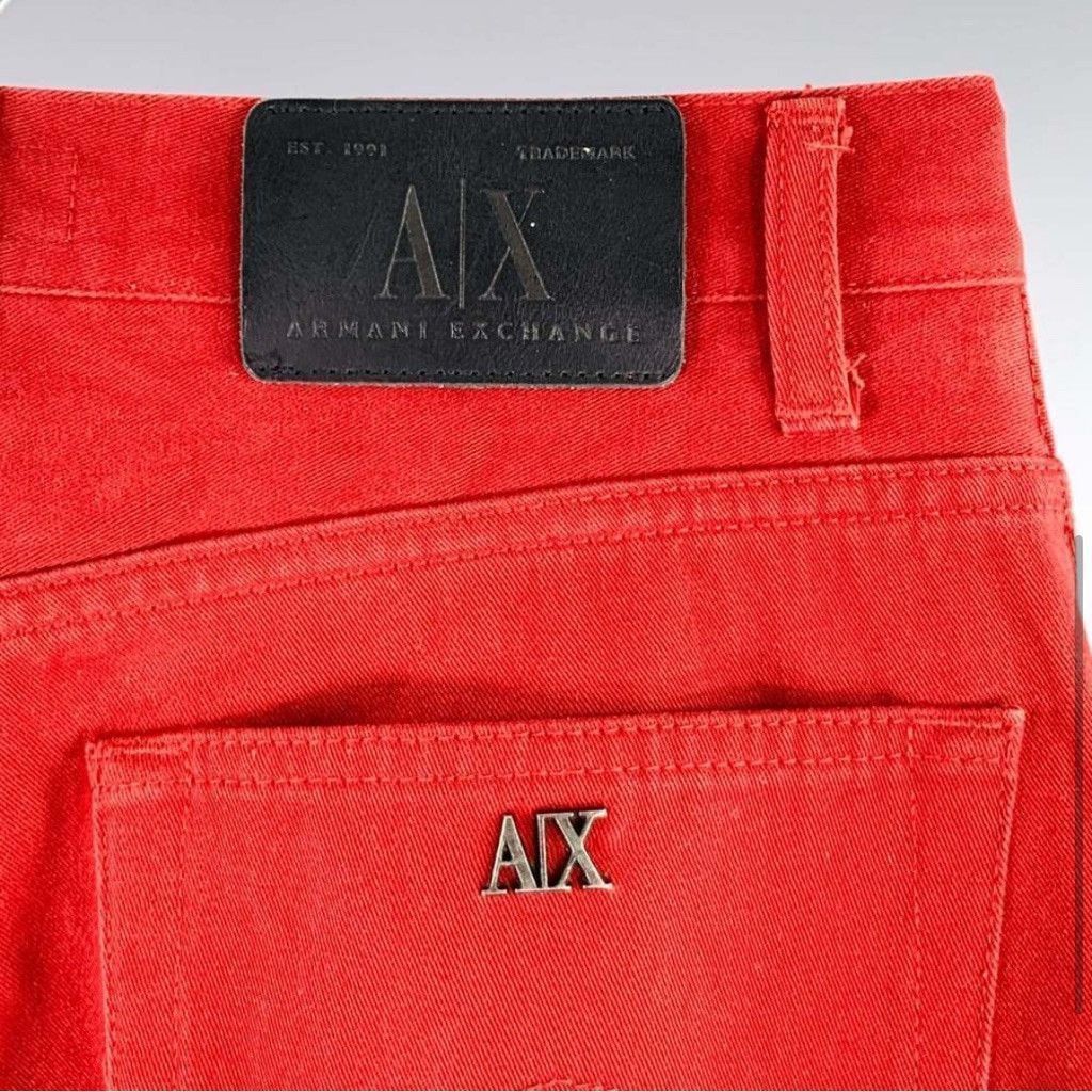 Armani Exchange Men's Armani Exchange Red Jeans Size 29R Size US 29 - 7 Thumbnail