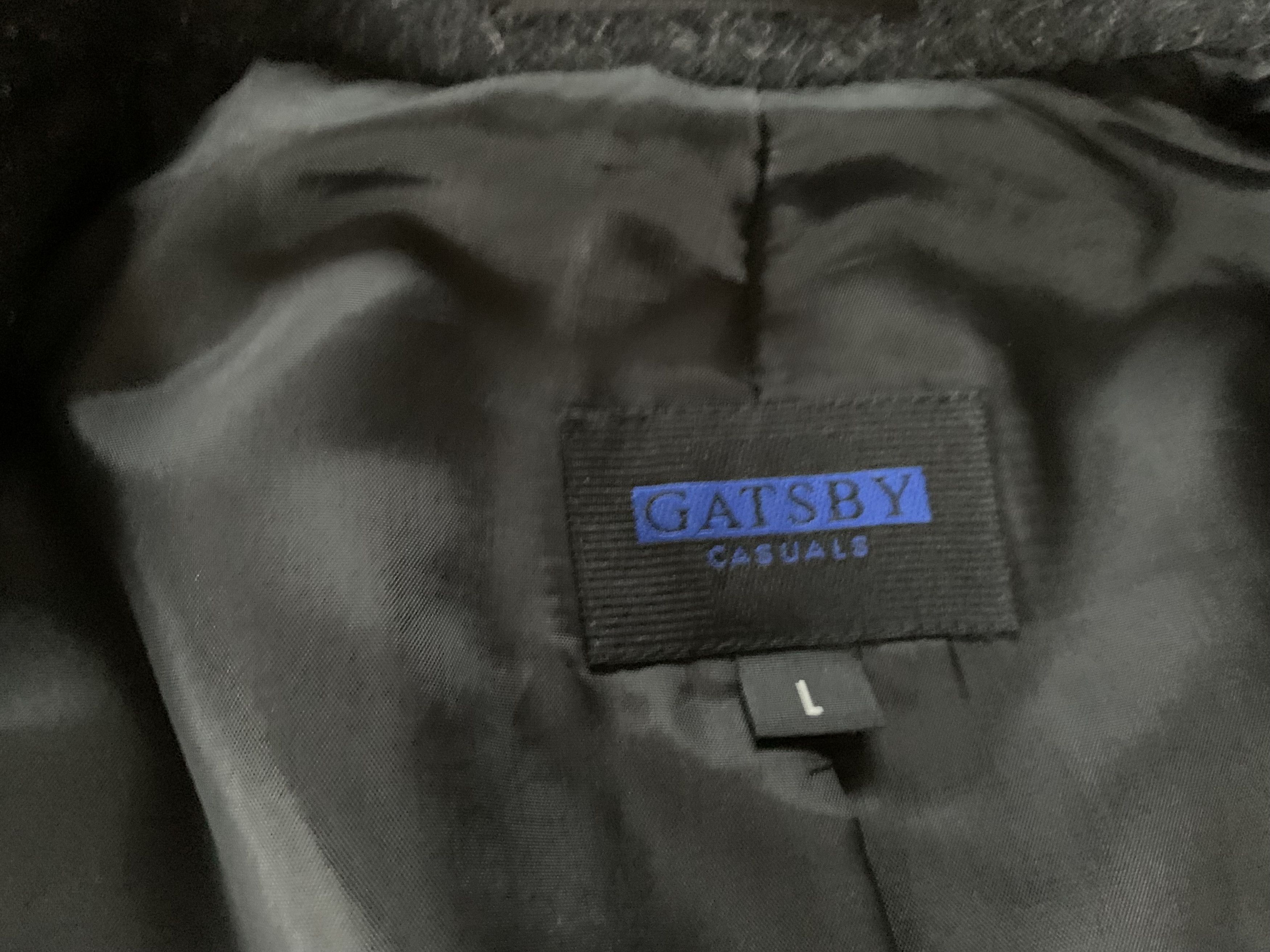 Designer × Vintage Gatsby Casuals Black Long Wool Coat Size US L / EU 52-54 / 3 - 8 Thumbnail