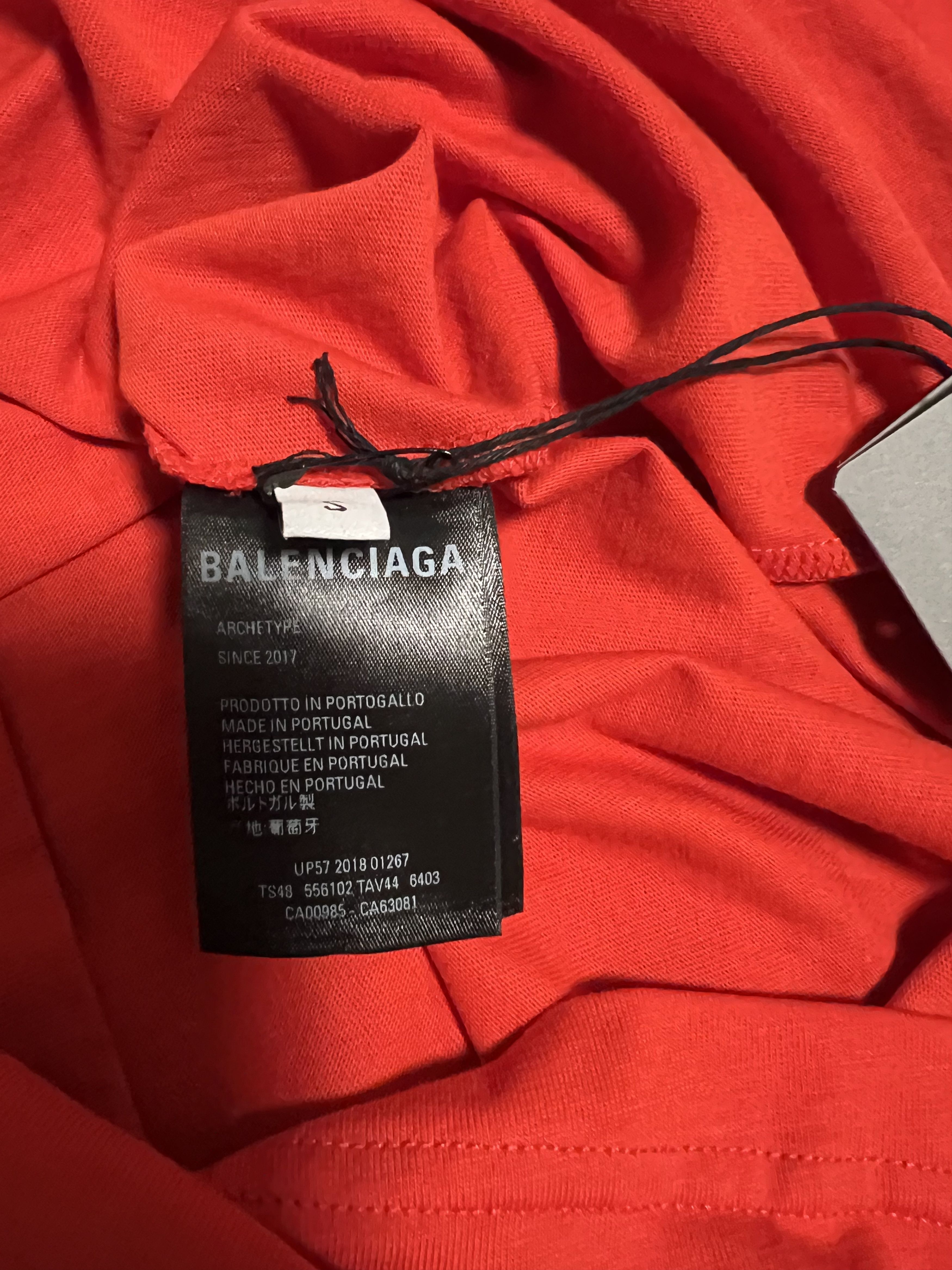Balenciaga Balenciaga Red Political Logo Campaign Oversized T-shirt Size US S / EU 44-46 / 1 - 8 Thumbnail