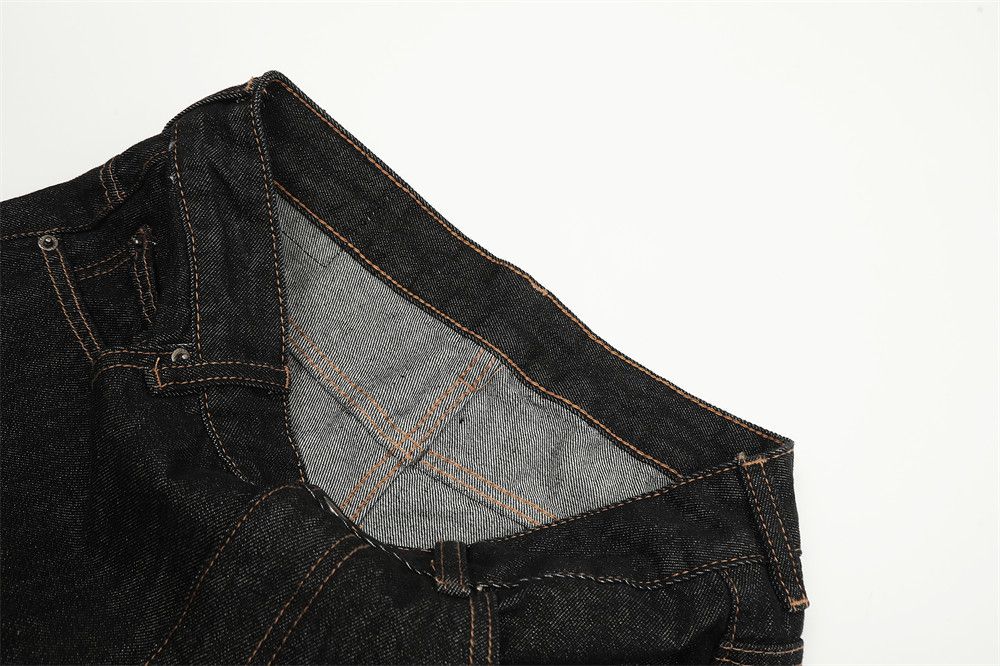 Japanese Brand Men's simple and versatile casual straight-leg jeans Size US 34 / EU 50 - 4 Thumbnail