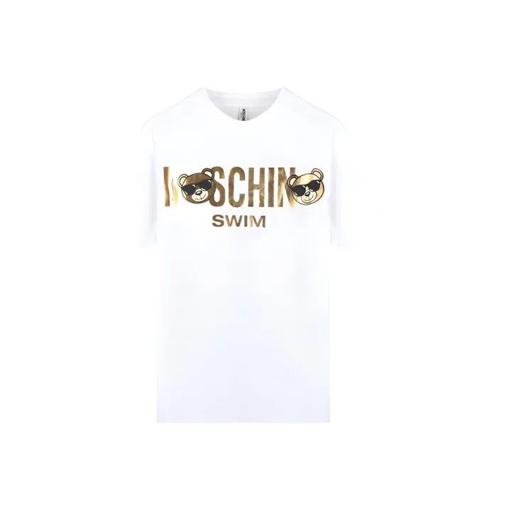 Moschino Panda Logo Short Sleeve T-Shirt 0079