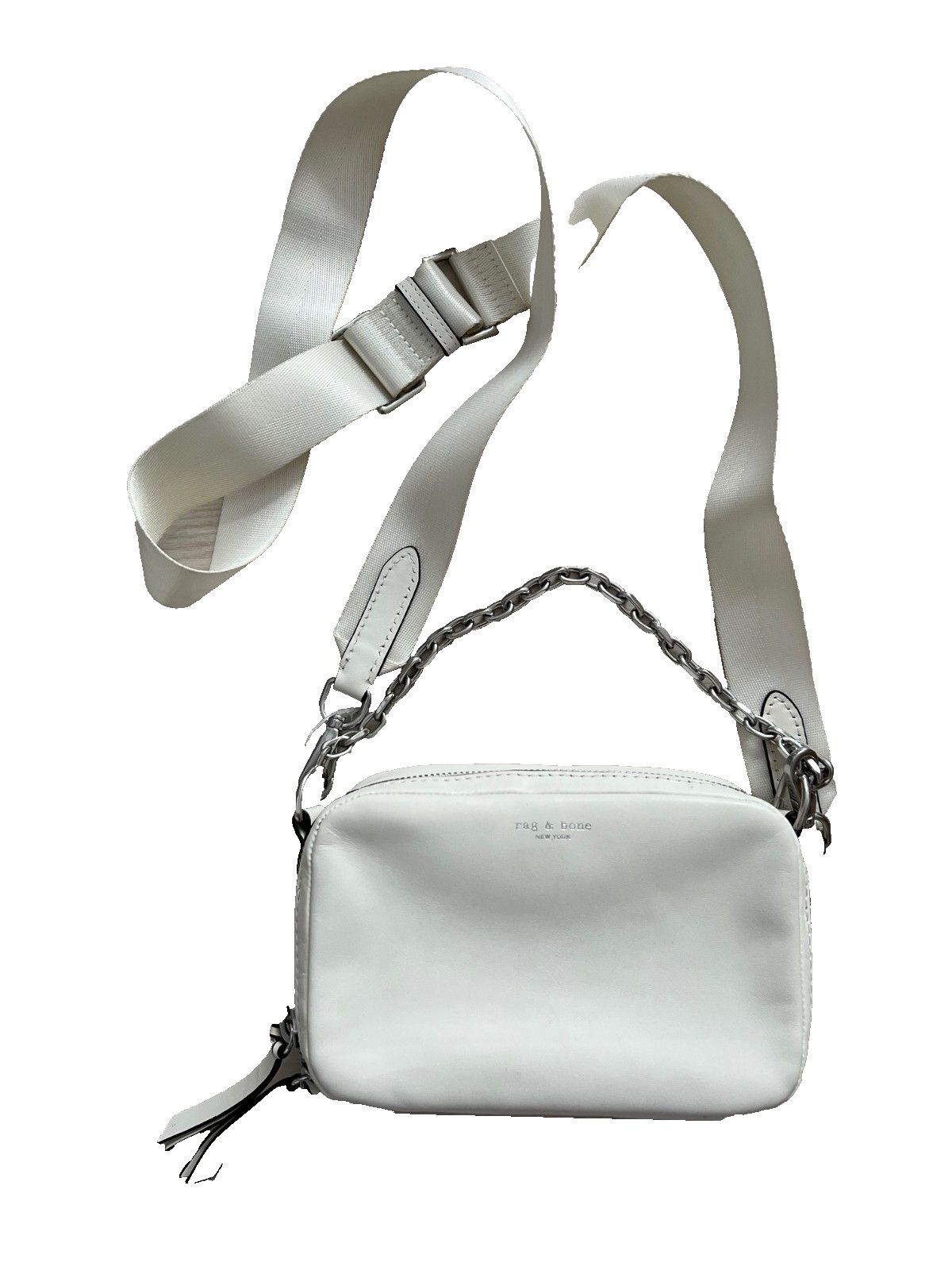 Rag & Bone Rag & Bone Cami Chain Camera Bag Antique White Size ONE SIZE - 7 Thumbnail