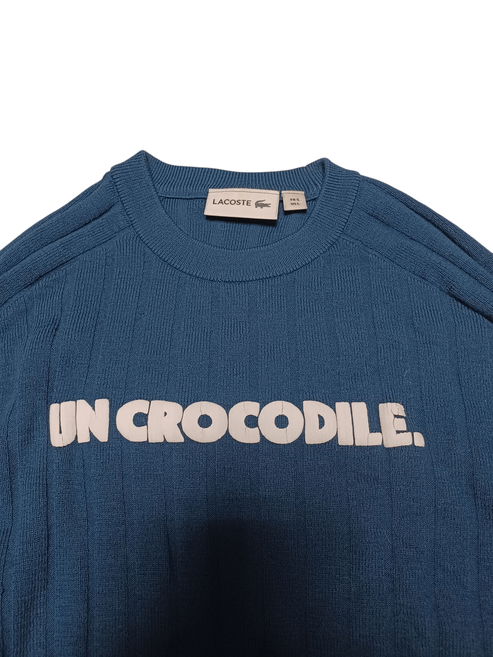 Lacoste UN CROCORDILE LACOSTE BIG LOGO LUXURY WOOL SWEATER Size US L / EU 52-54 / 3 - 3 Thumbnail