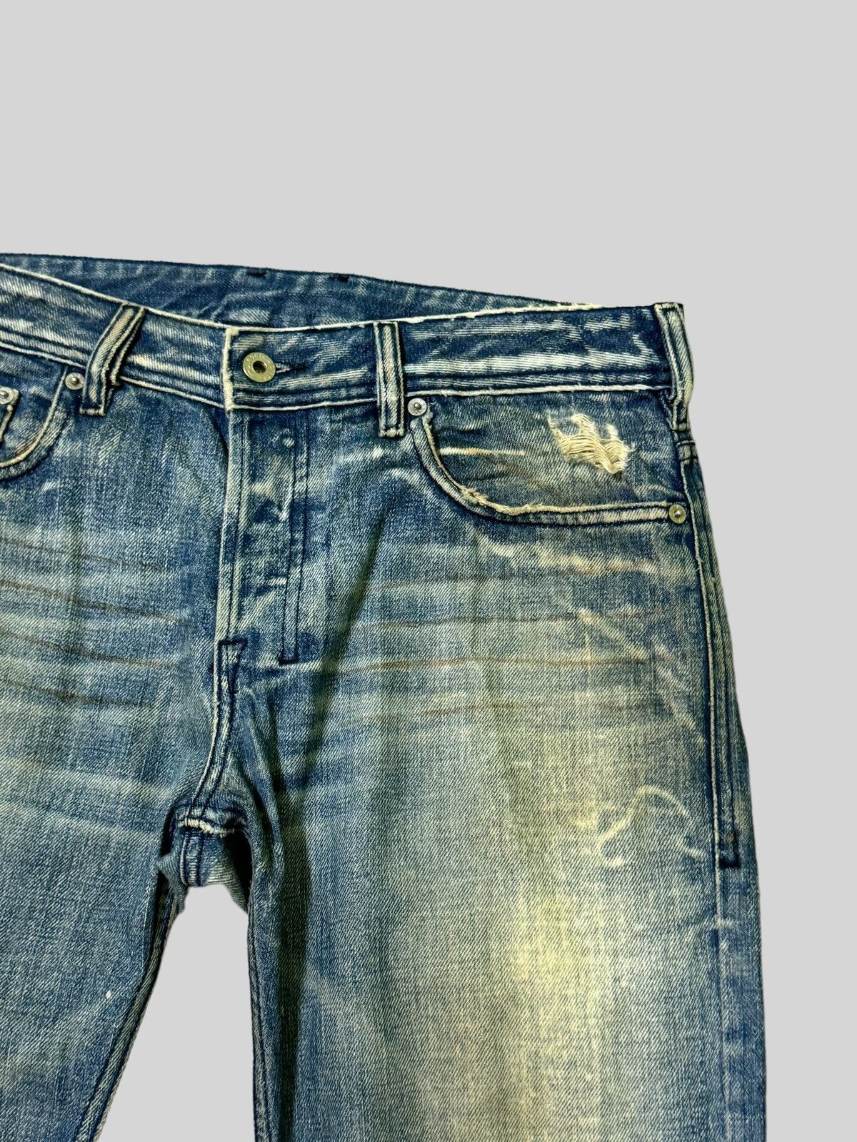 Japanese Brand × Vintage Flared Diesel Industry Thrashed Distressed Denim Size US 31 - 5 Thumbnail