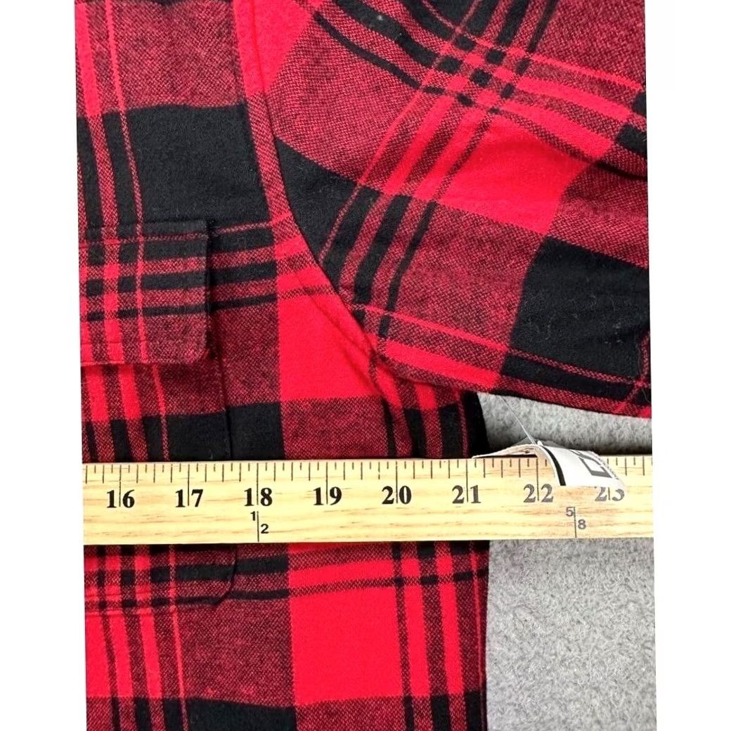 Vintage VINTAGE J Crew Shirt Shacket Mens Small Red Plaid Sherpa Lined Flannel Flap Pockets NEW Size US S / EU 44-46 / 1 - 5 Thumbnail