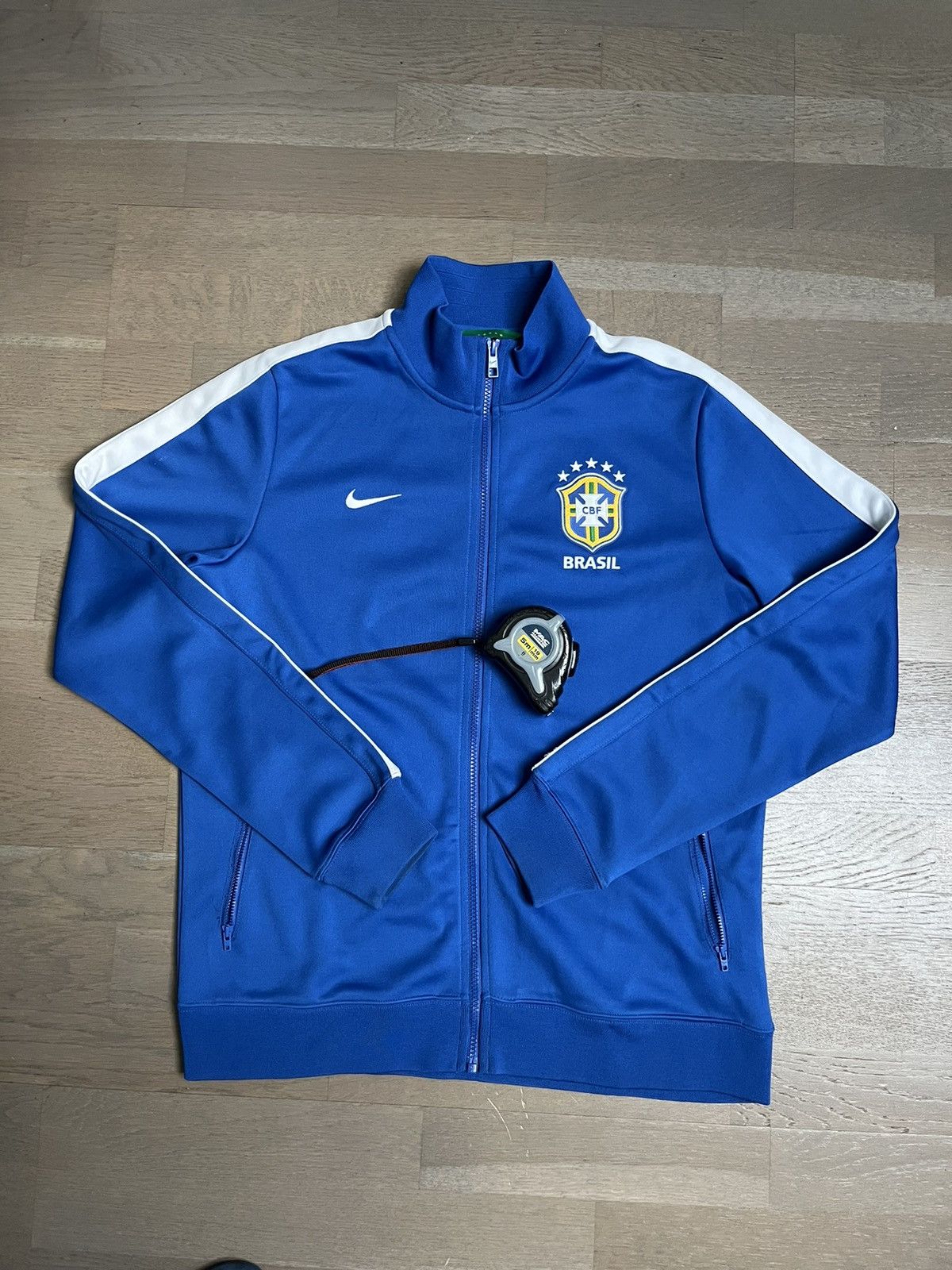 image of Nike x Vintage Brazil Jacket in Blue, Men's (Size Large)