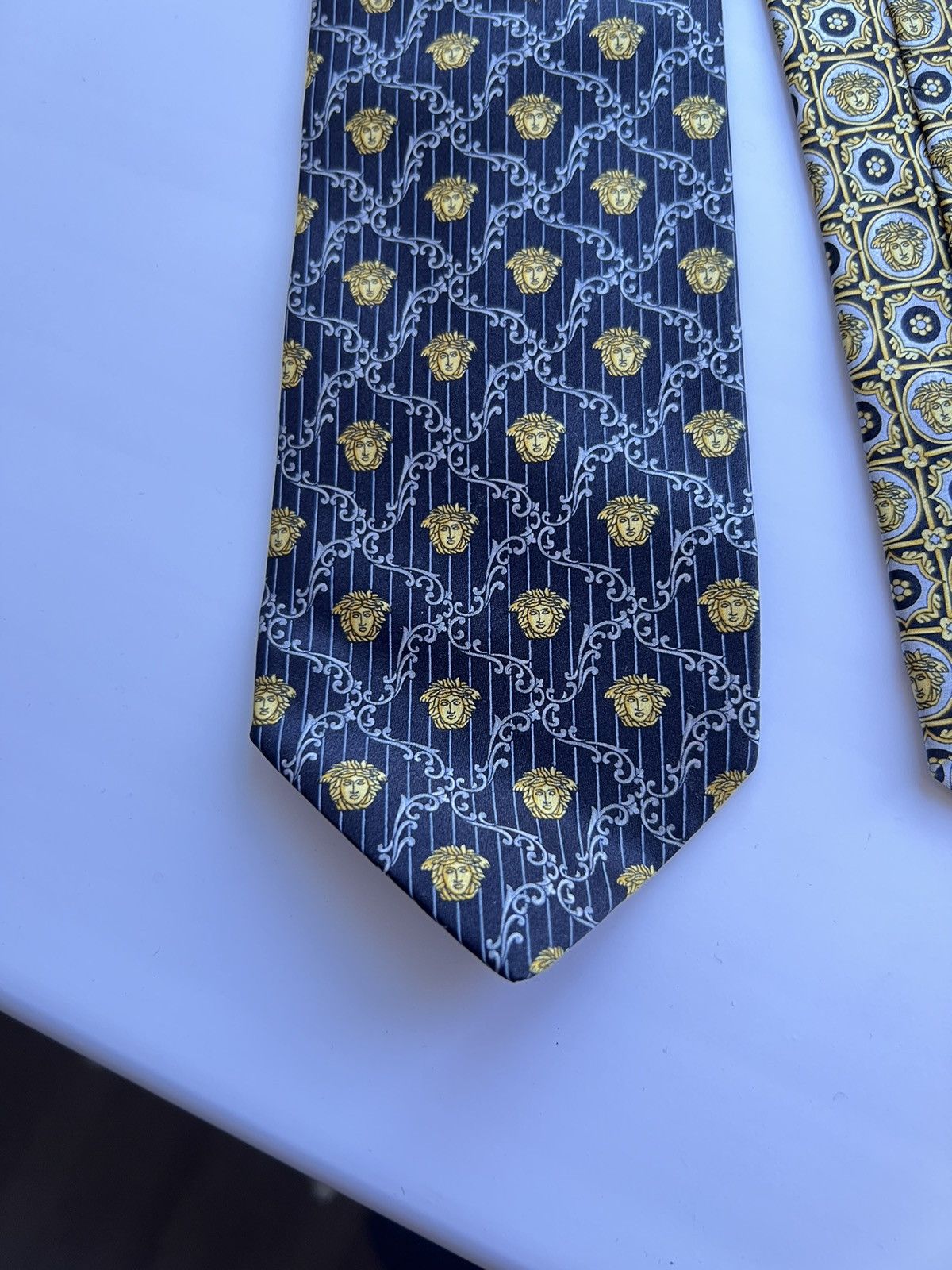 Versace Gianni Versace 90’s Medusa Silk Tie Size ONE SIZE - 3 Thumbnail