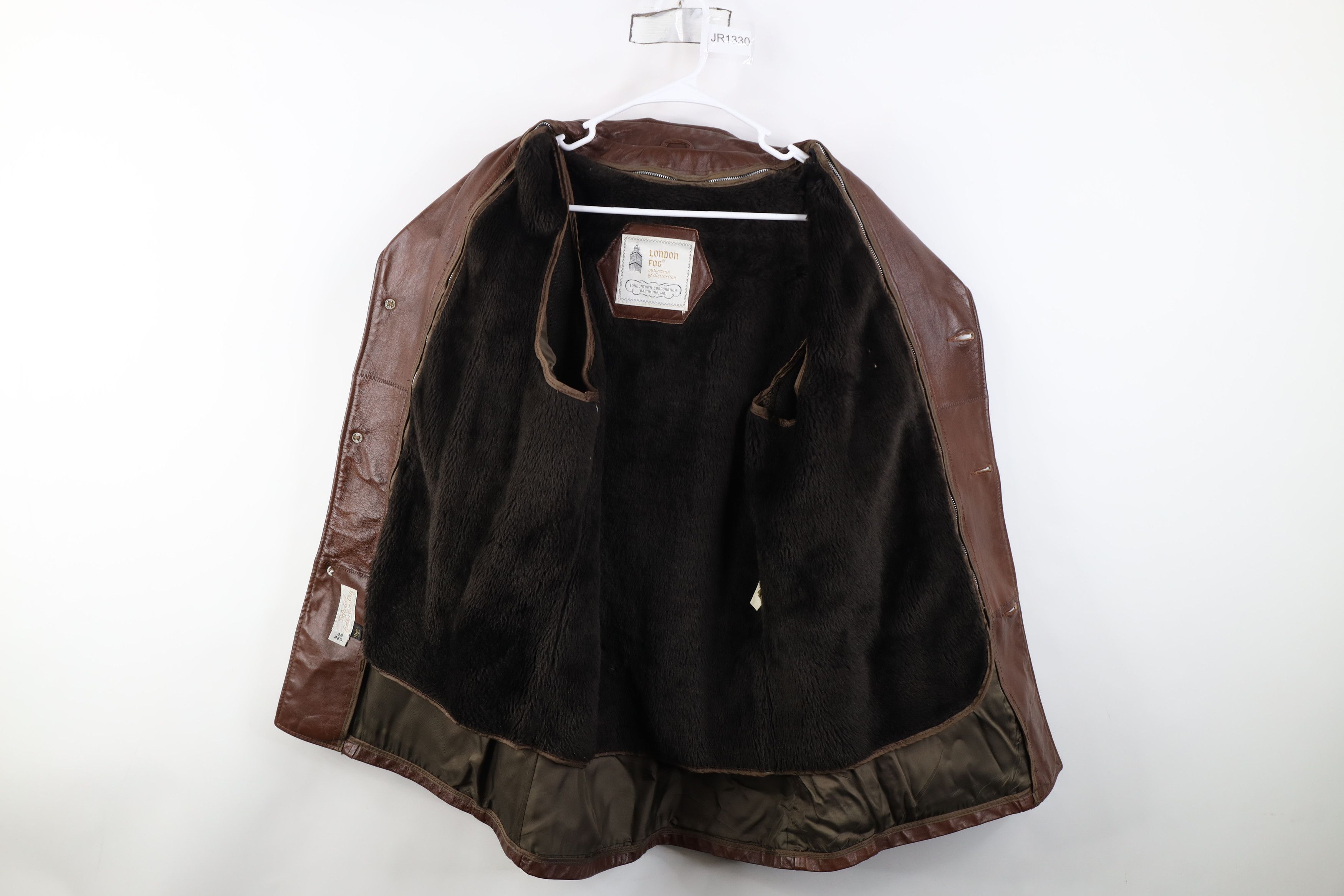 Vintage Vintage 70s Streetwear Full Button Collared Jacket Brown USA Size US L / EU 52-54 / 3 - 10 Thumbnail