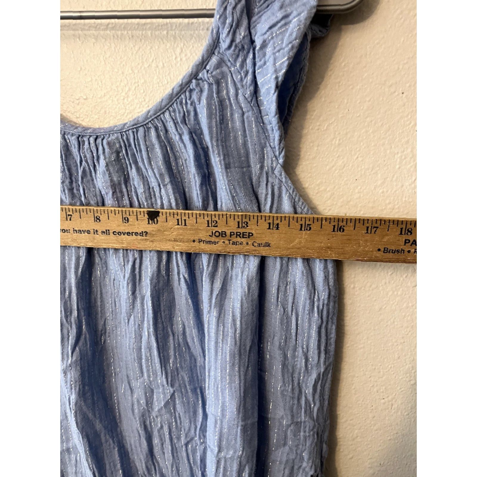 Gap Gap Dress Womens Crinkle Gauze Mini Blue Stripe Size M Adult Size M / US 6-8 / IT 42-44 - 4 Thumbnail
