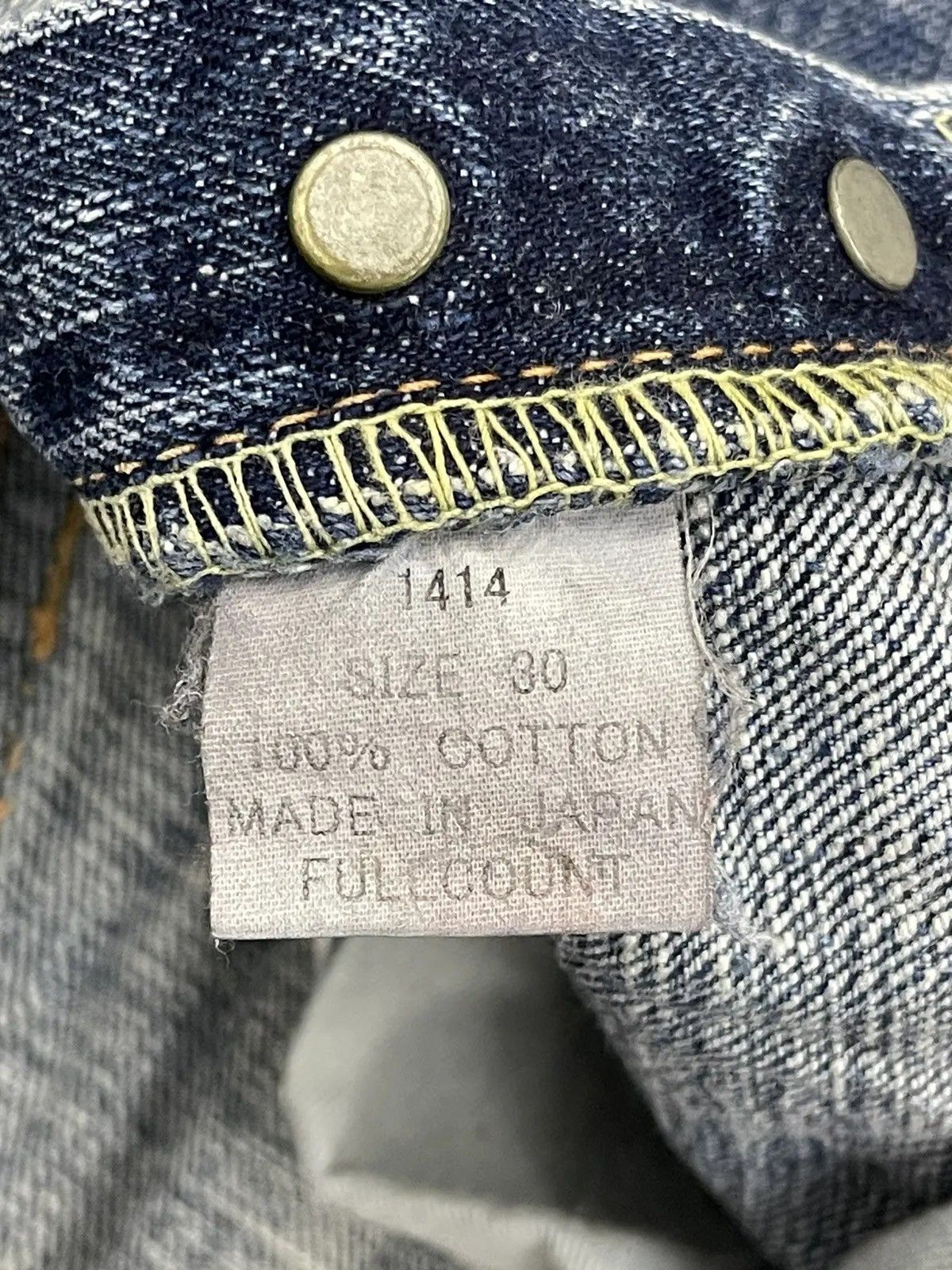 Full Count & Co. FULLCOUNT & CO. Japan 1414 Distressed Denim Size US 30 / EU 46 - 9 Thumbnail