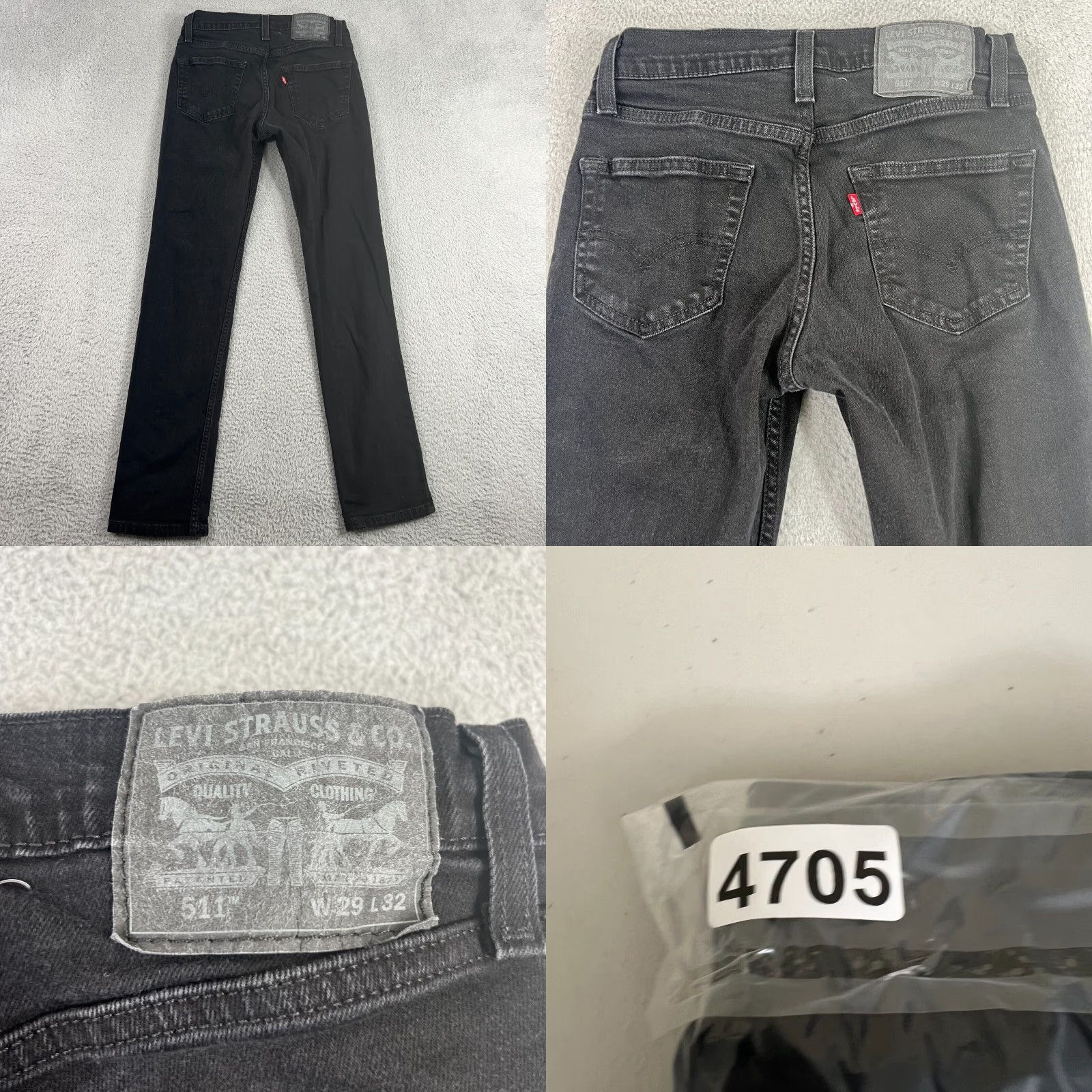 Levi's VINTAGE Levi's 511 Jeans Men 28x29 Black Straight Dark Wash Denim Slim Fit Casual Size US 34 / EU 50 - 8 Thumbnail