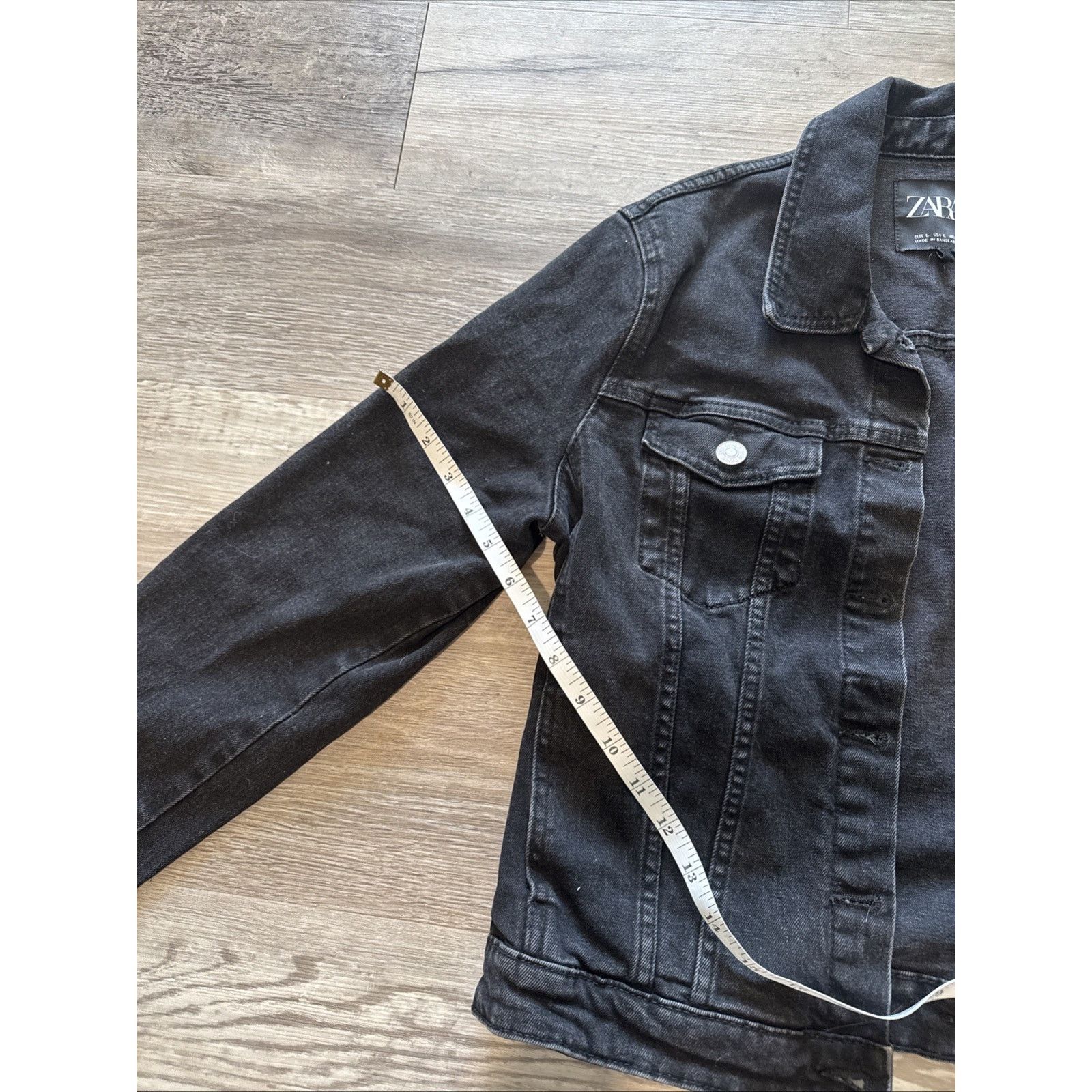 Zara Zara Dark Black Denim Womens Size L Size L / US 10 / IT 46 - 5 Thumbnail