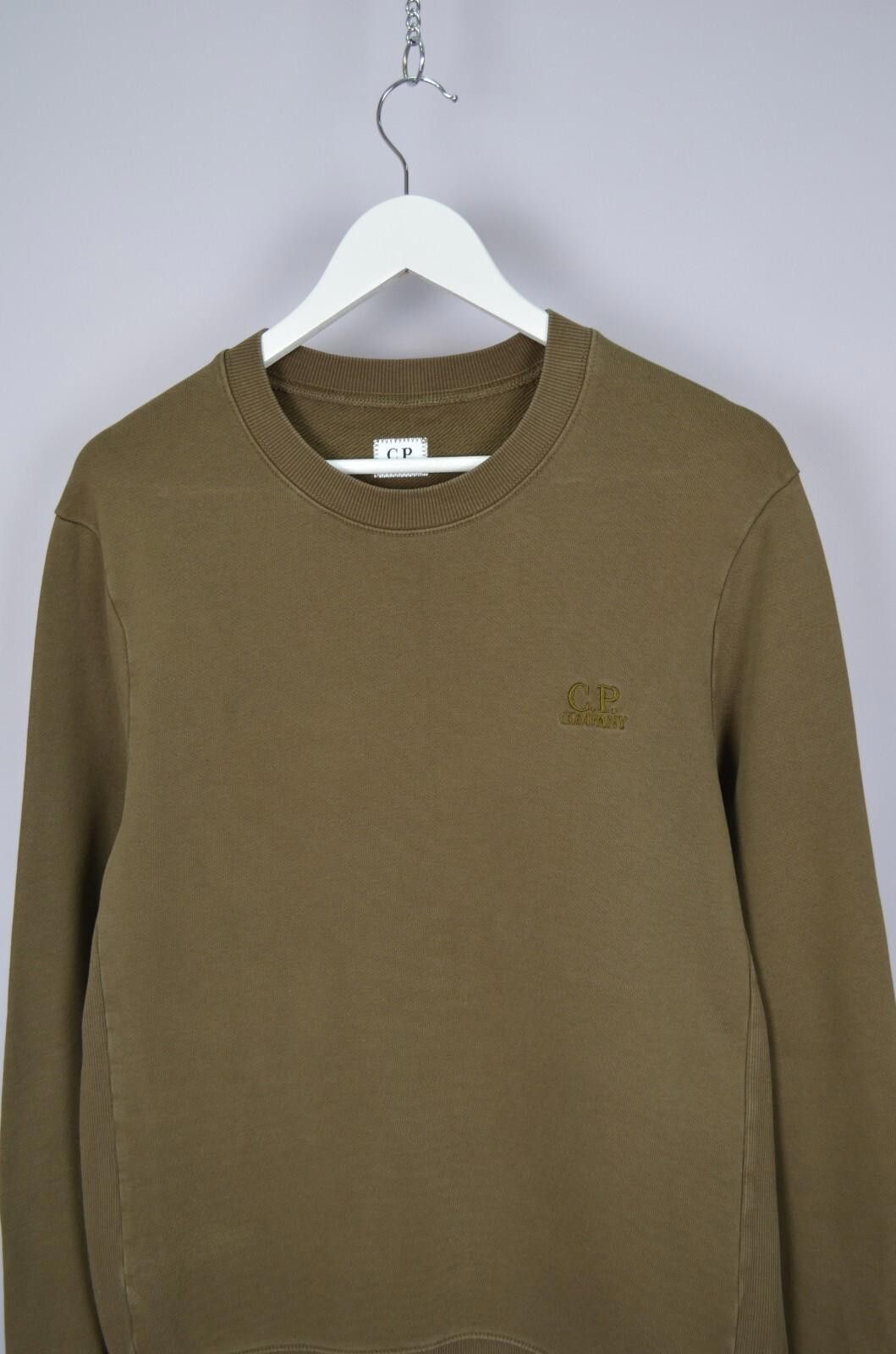 C.P. Company C.P. Company Logo Mens Khaki Crew Neck Sweatshirt Size L Size US L / EU 52-54 / 3 - 4 Thumbnail