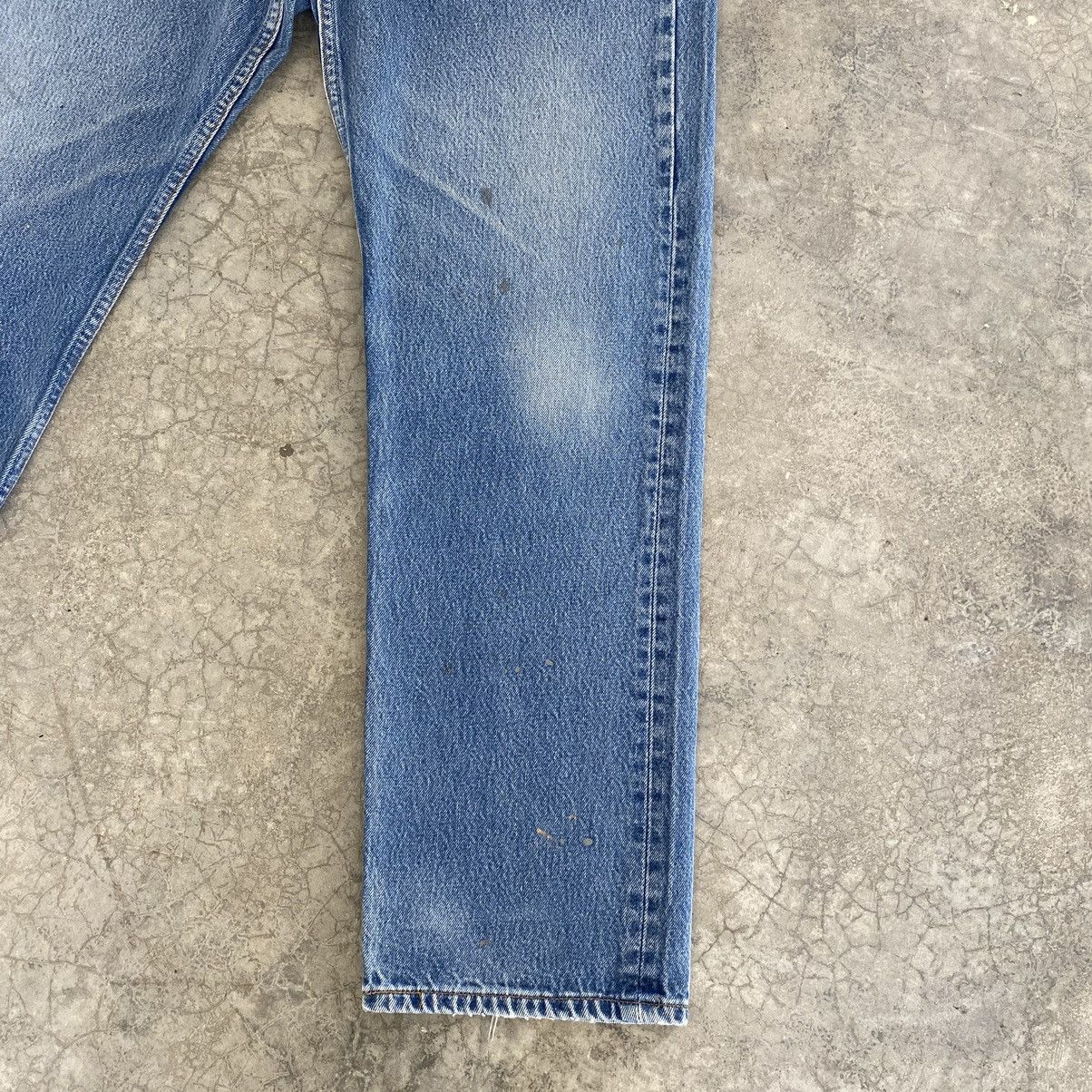 Levi's Size 36x30 VTG Late 90’s Levis 501 Stonewashed Blue Jeans Size US 36 / EU 52 - 10 Thumbnail