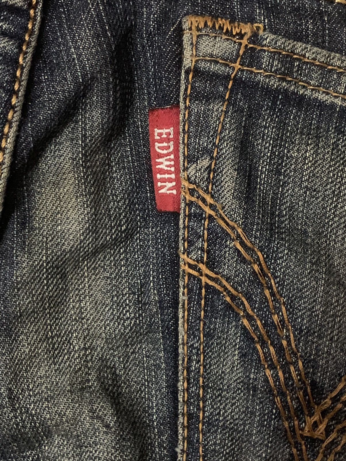 Edwin × Japanese Brand × Vintage Edwin Exclusive Vintage Selvedge Flare Denim Jeans Size US 30 / EU 46 - 12 Thumbnail