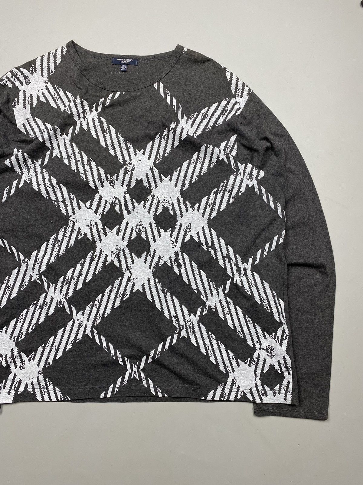 Burberry Burberry gray printed check longsleeve size XXL Size US XL / EU 56 / 4 - 5 Thumbnail