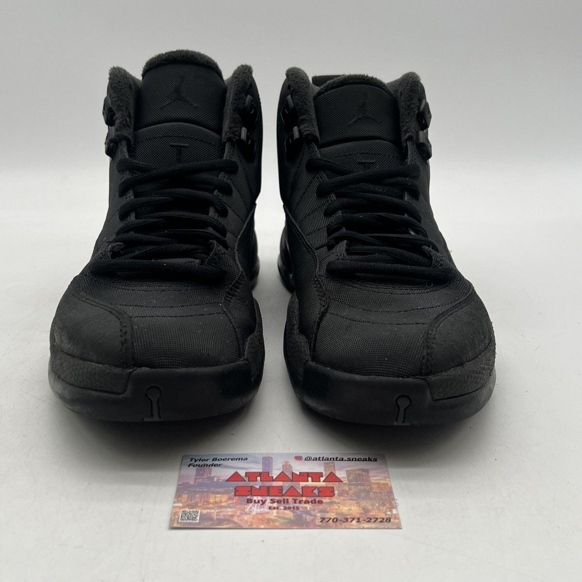 Jordan Brand Air Jordan 12 winterized triple black Size US 9.5 / EU 42-43 - 2 Thumbnail