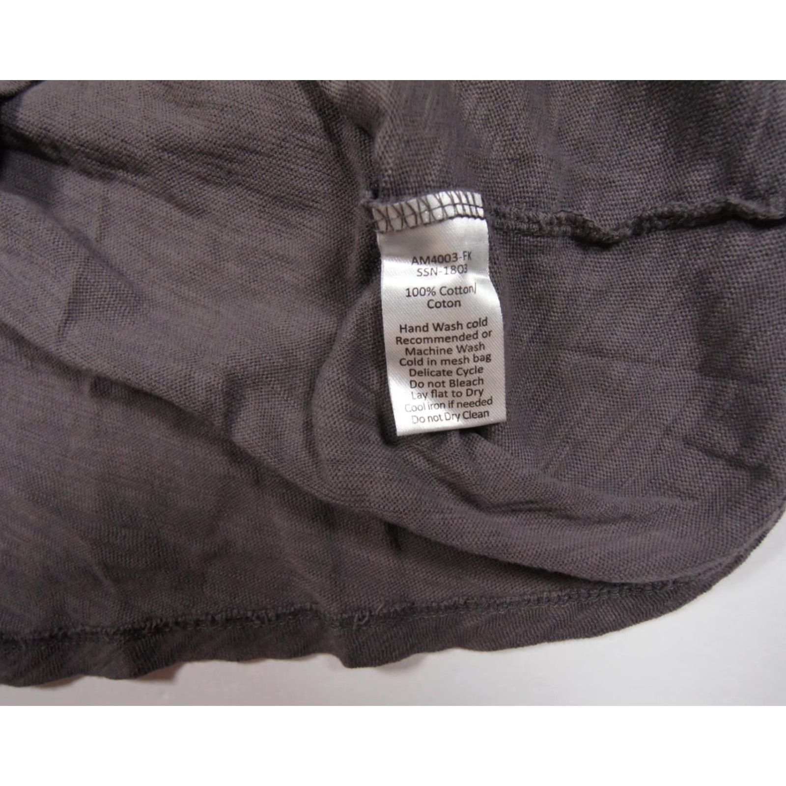 Vintage ATM Gray Short Sleeve V-Neck T-Shirt Adult Small Cotton Jersey Mens Size US S / EU 44-46 / 1 - 6 Thumbnail