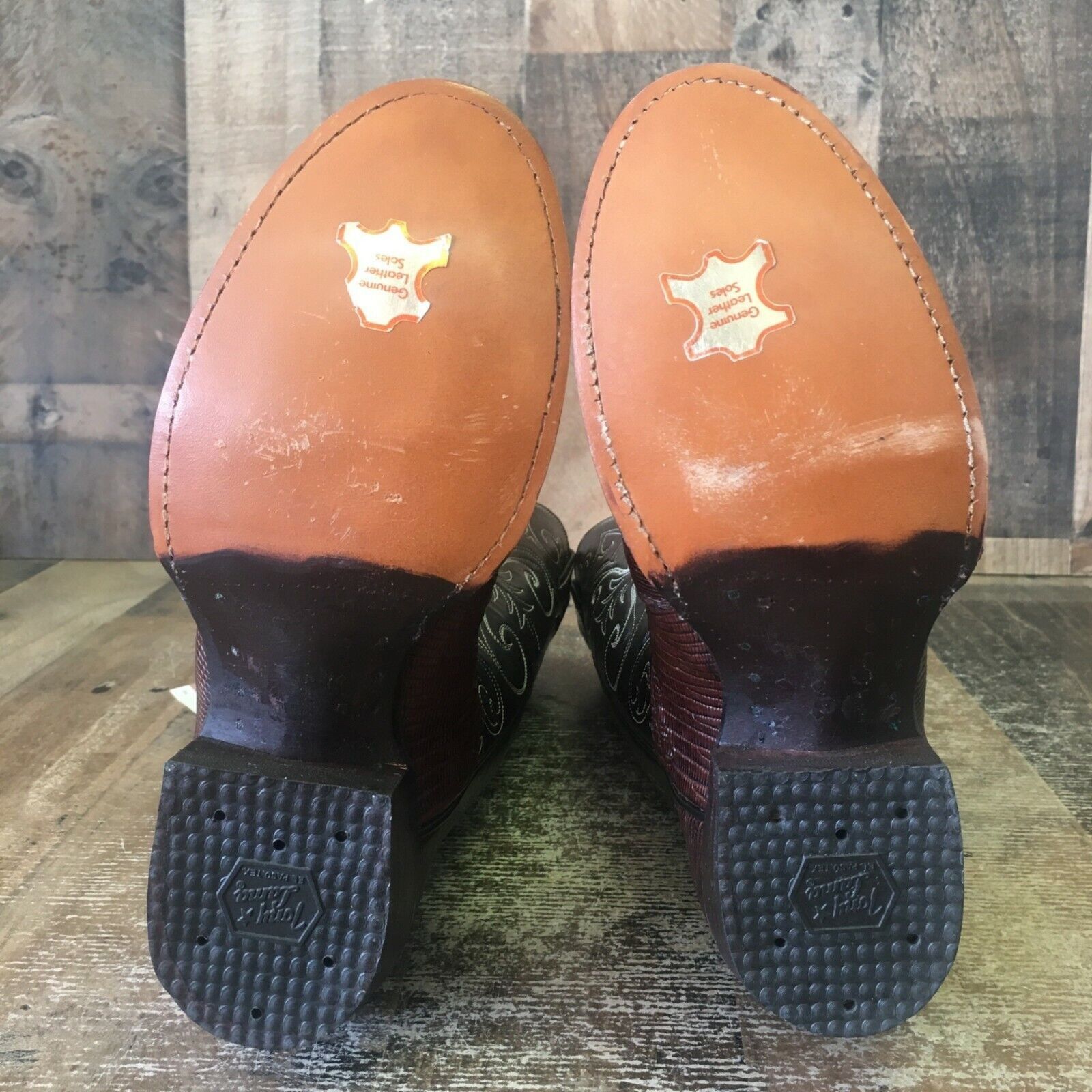 Tony Lama Tony Lama Vintage Gold Label Lizard Cowboy Boots Womens 4 B Size US 4 / IT 34 - 3 Thumbnail