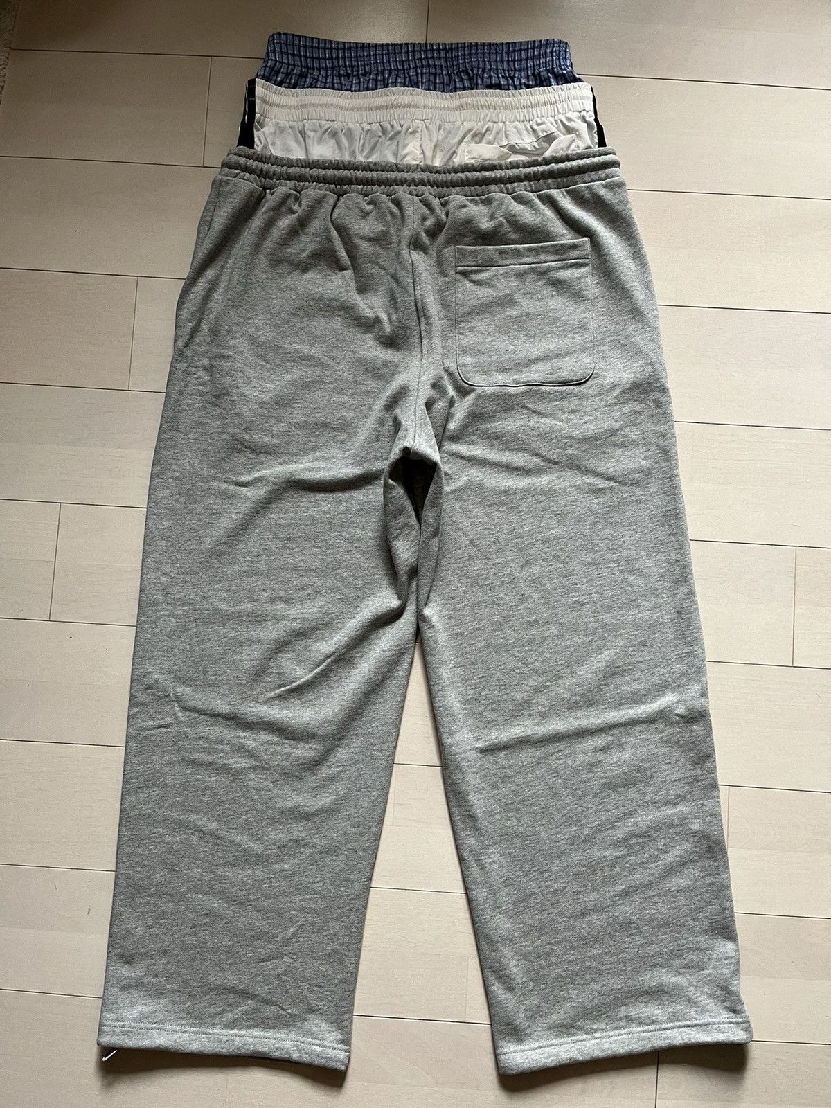 PROJECT G/R 3 LAYERED SWEATPANTS - GREY size 3 | Grailed