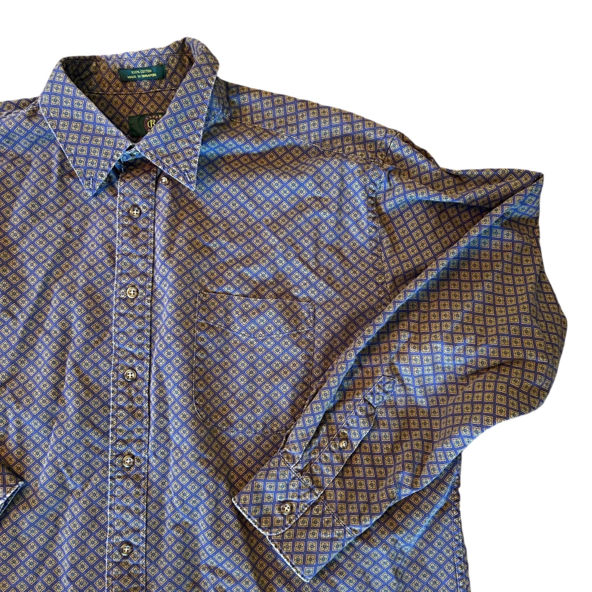 Club Room Vintage Club Room Novelty Floral Print Button Down Shirt XXL Size US XXL / EU 58 / 5 - 2 Thumbnail