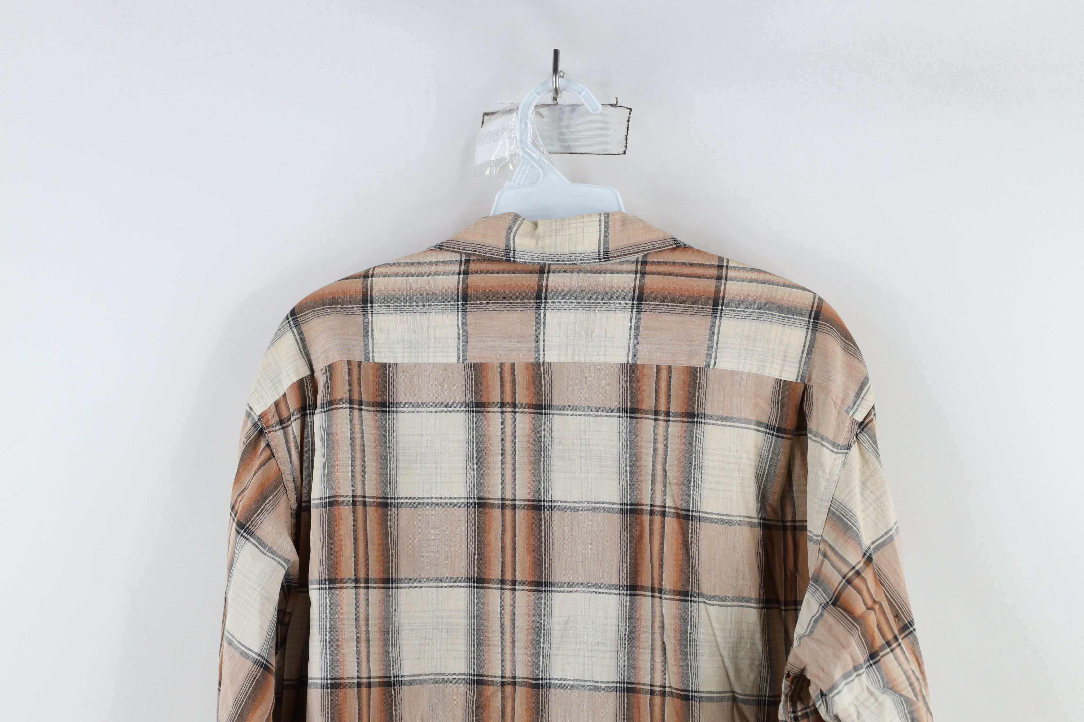 Vintage Vintage 50s 60s Streetwear Camp Collar Button Shirt Plaid Size US L / EU 52-54 / 3 - 12 Thumbnail
