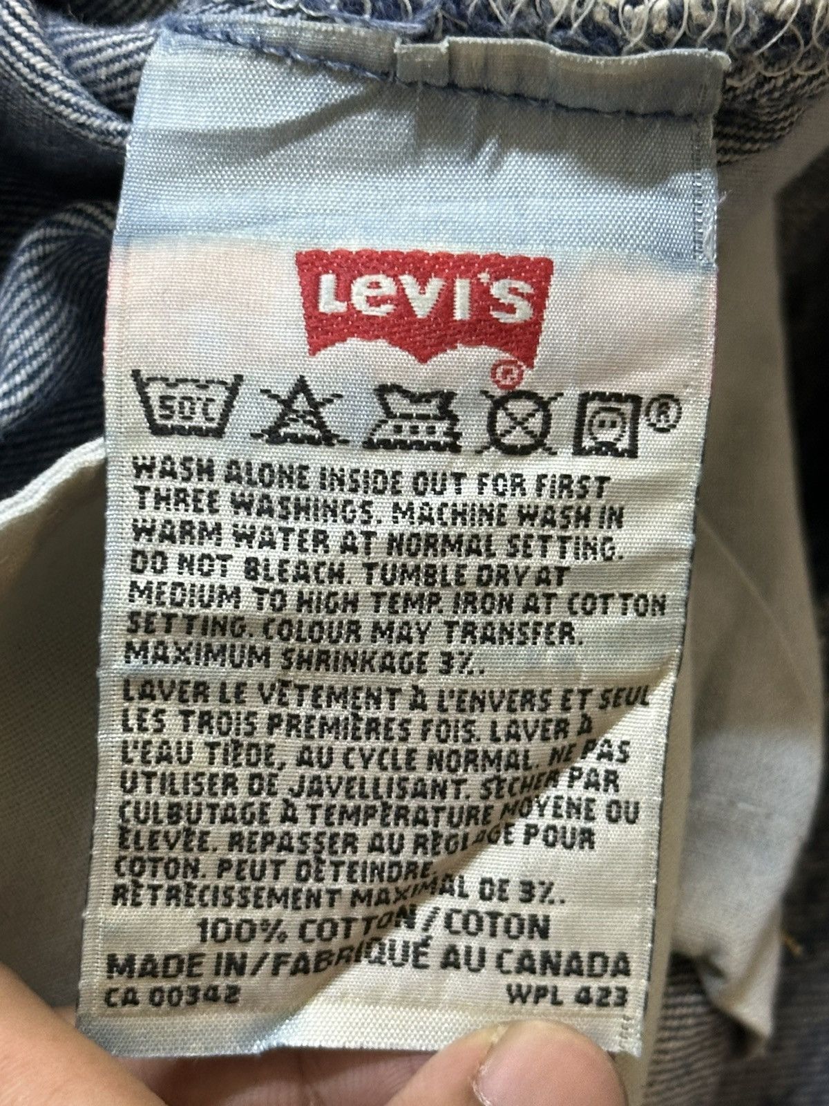 Levi's Vintage 90s Levis 501 Faded Wash Distress Style Loose Jeans Size US 32 / EU 48 - 9 Thumbnail