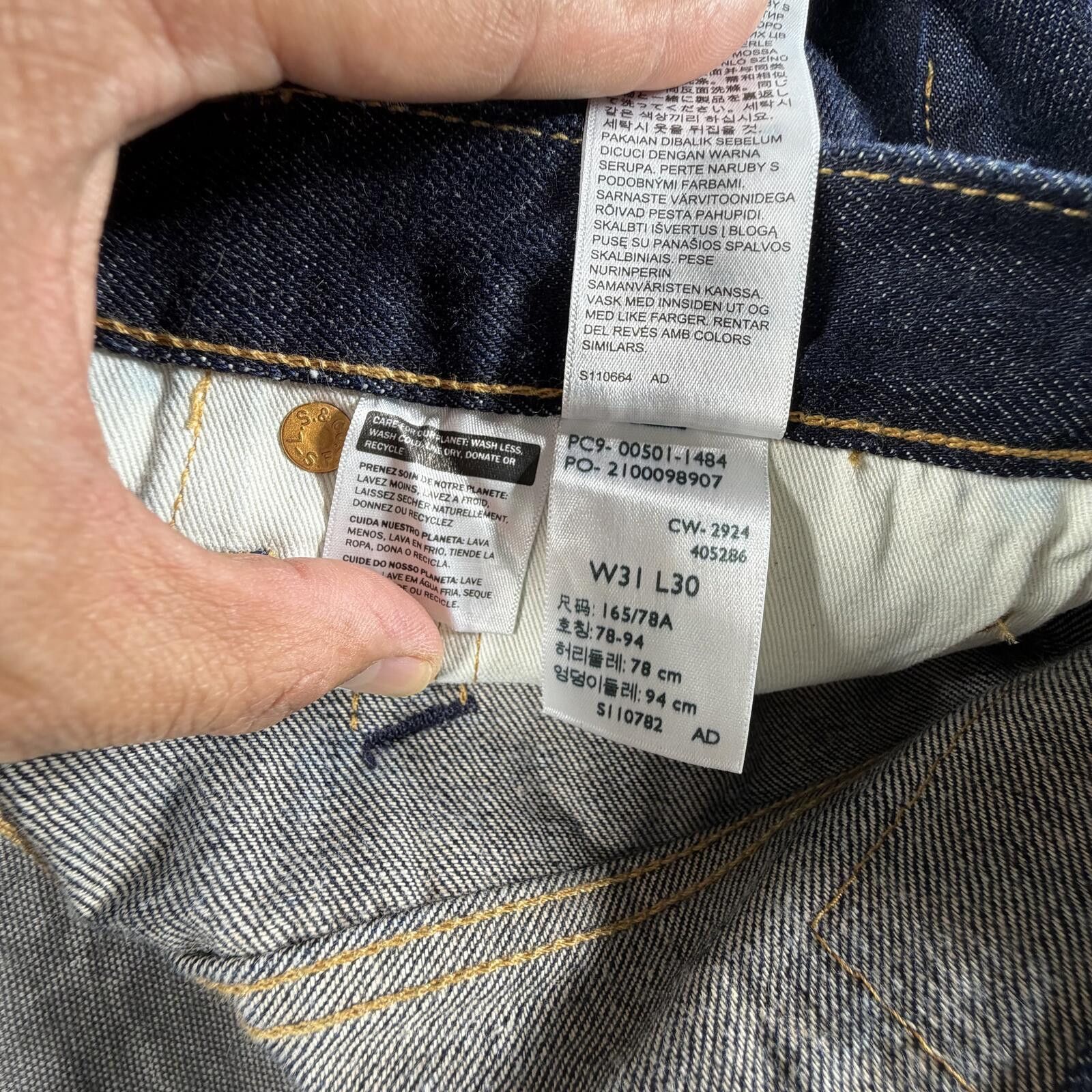 Levi's Levi's Pants Men's 31x30 501 Denim Indigo PC9-00501-1484 Size US 31 - 7 Thumbnail