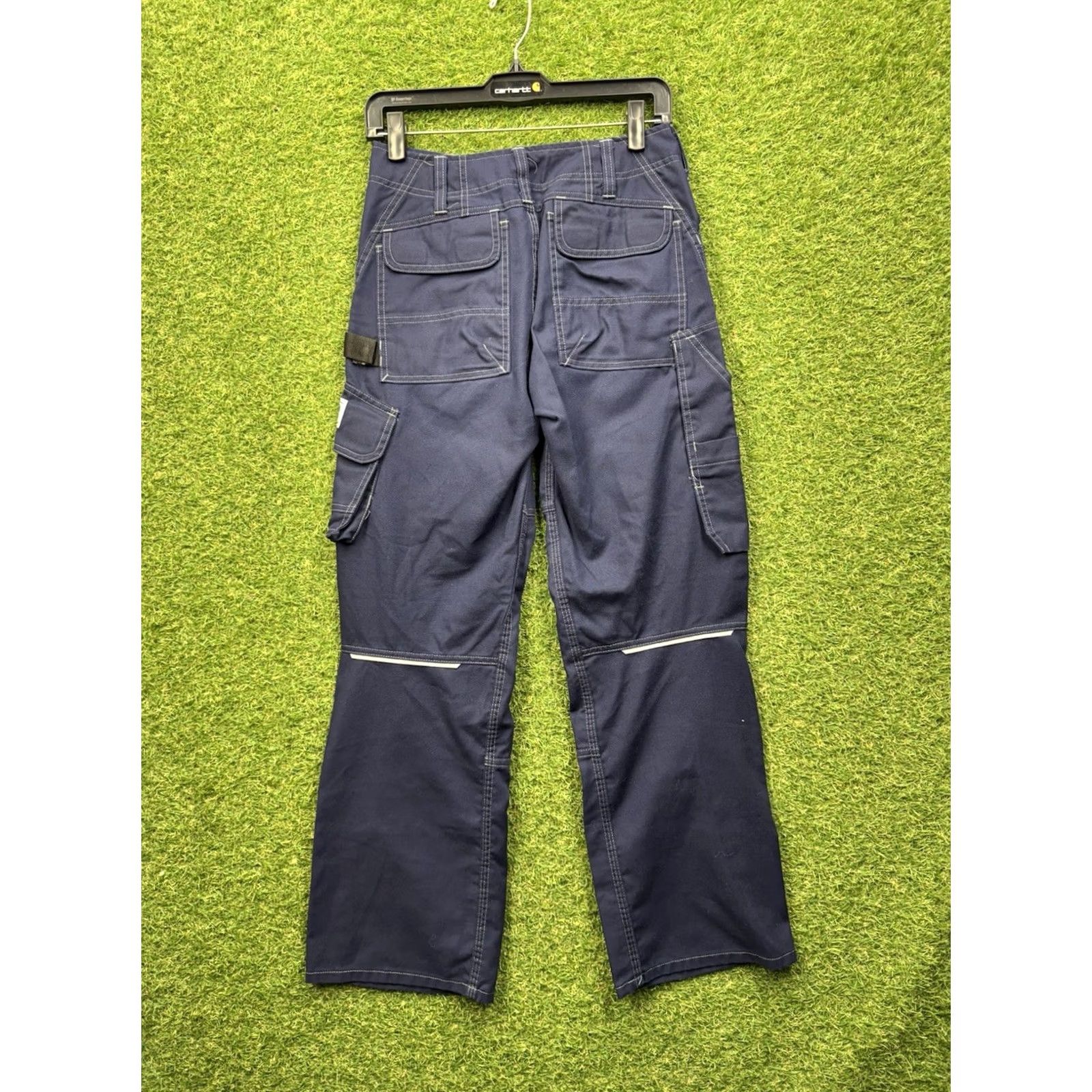 Vintage Mascot Mens Pants Cargo Pockets Workwear Blue 28x30 Regular Front Flat Relaxed Vintage No NWOT" Size US 28 / EU 44 - 2 Thumbnail