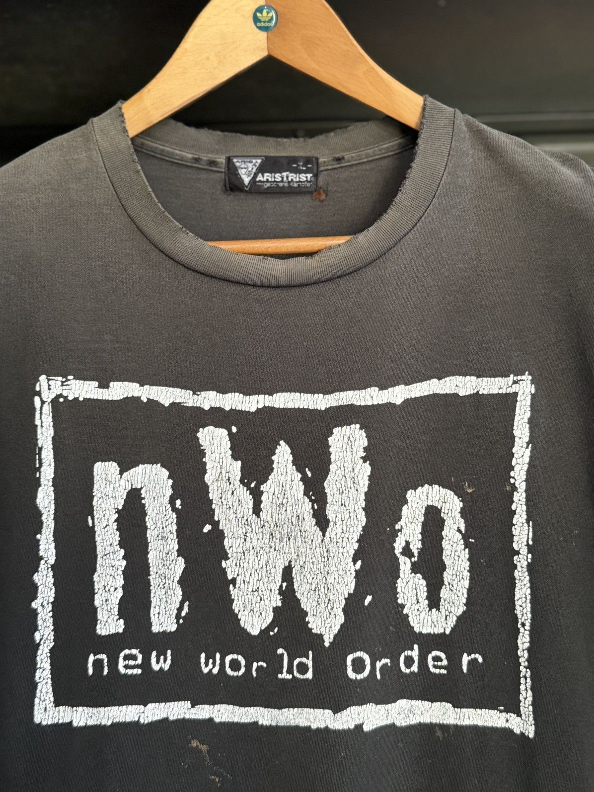 Vintage × WCW/nWo × WWF Thrashed Vintage Wrestling NWO By Aris Trist Tee Size US XL / EU 56 / 4 - 2 Thumbnail
