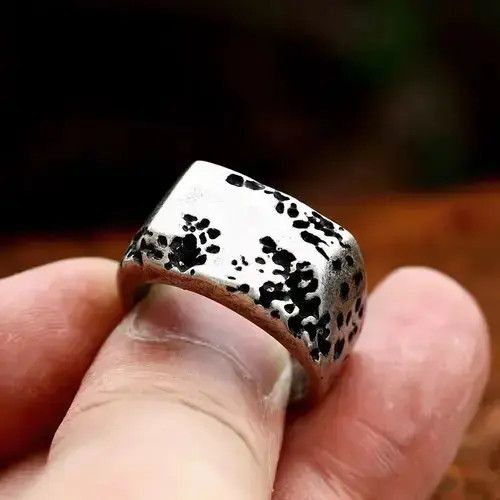 Jewelry x Ring Gold Plated Rectangular Rings Size 7 8 9 10 in Silver, Men's