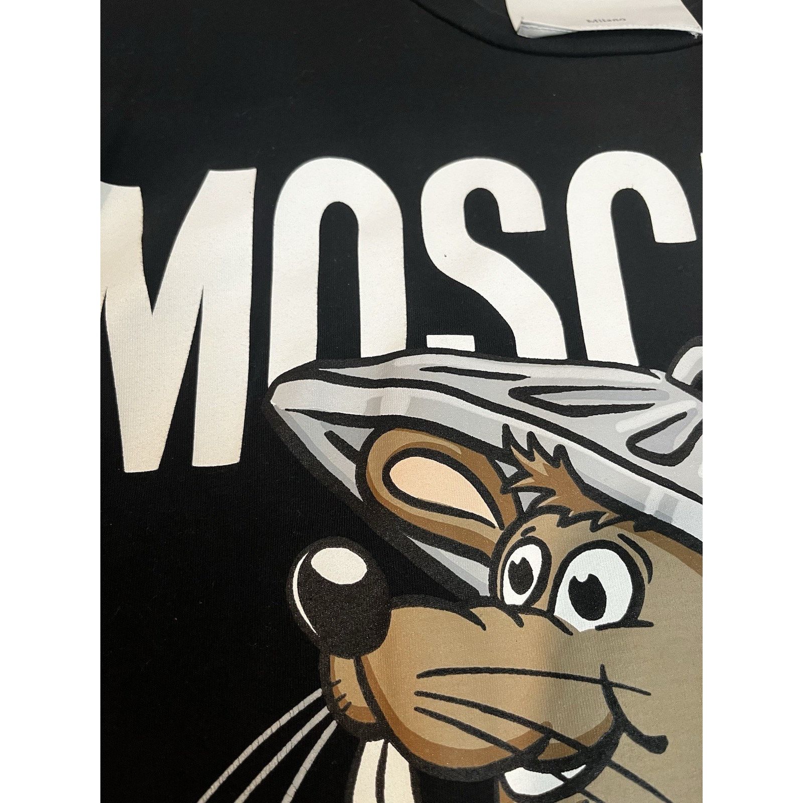 Moschino Authentic Moschino Couture Rat-A-Porter T-Shirt Black Italy Size US XXS / EU 40 - 6 Thumbnail