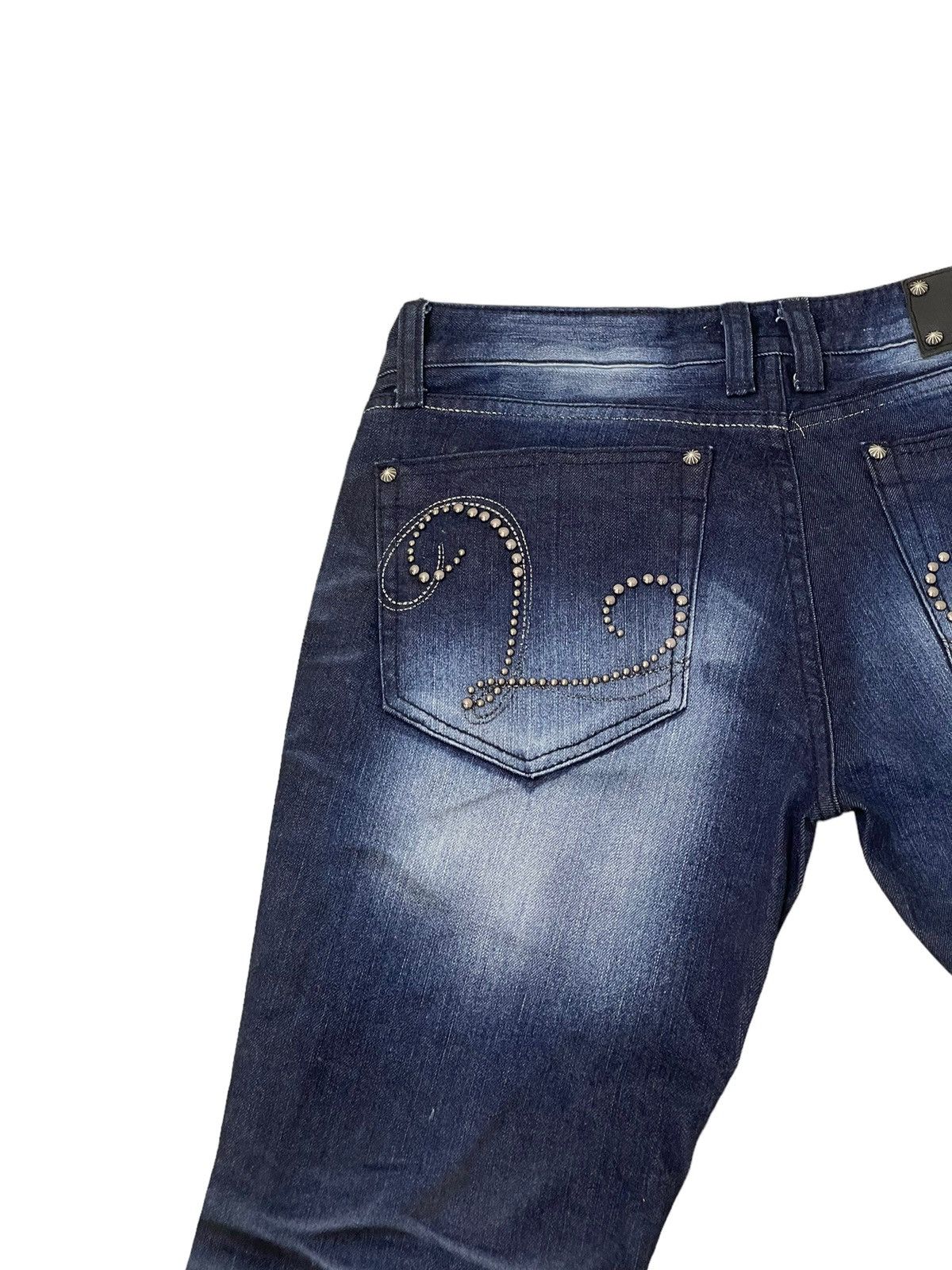 Japanese Brand Slim Jeans Lagust Faded Honeycomb Stretch 8🟦3 Size US 29 - 8 Thumbnail