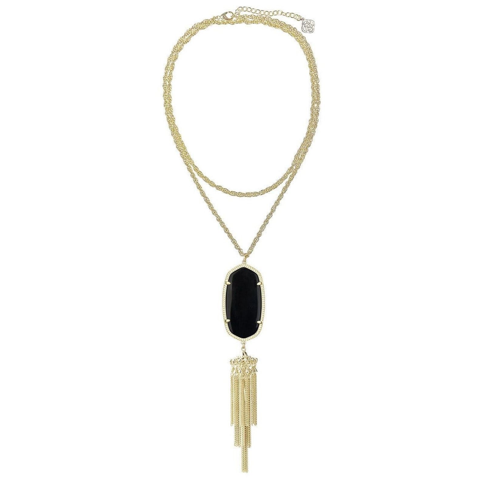 Kendra Scott KENDRA SCOTT Rayne Black Onyx Long Tassel Pendant Necklace Size ONE SIZE - 3 Thumbnail